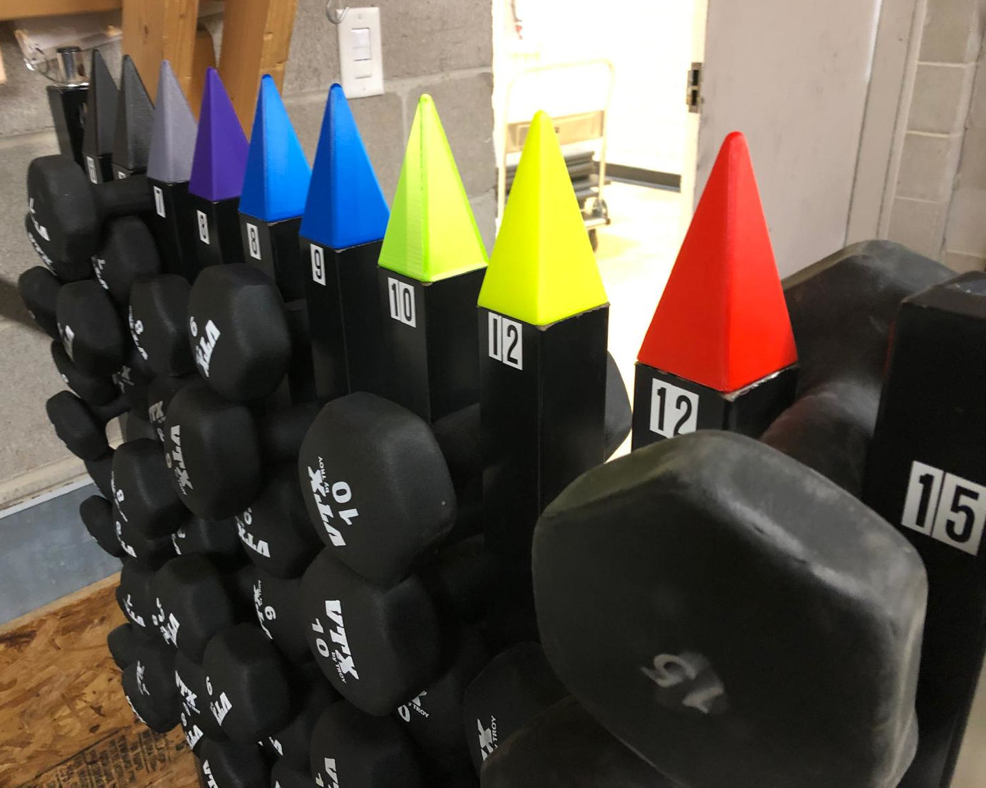 safety cap for weight rack (OpenSCAD)