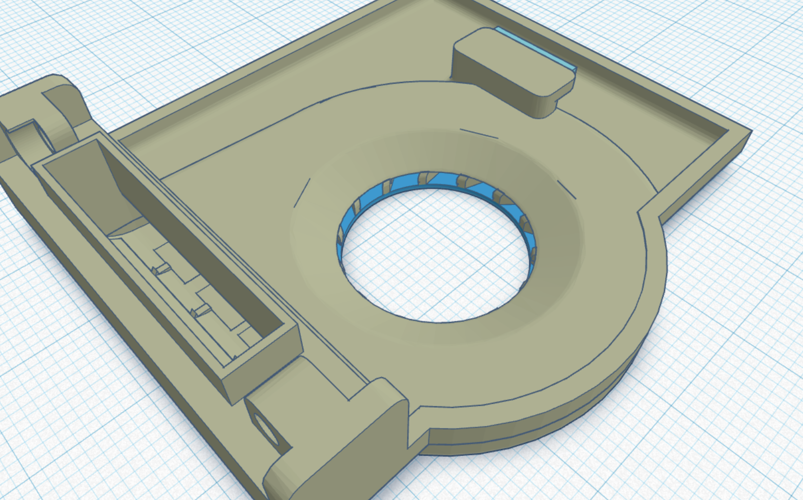 Ender 3 stock fan duct (remixed) by Halofan Download free STL model