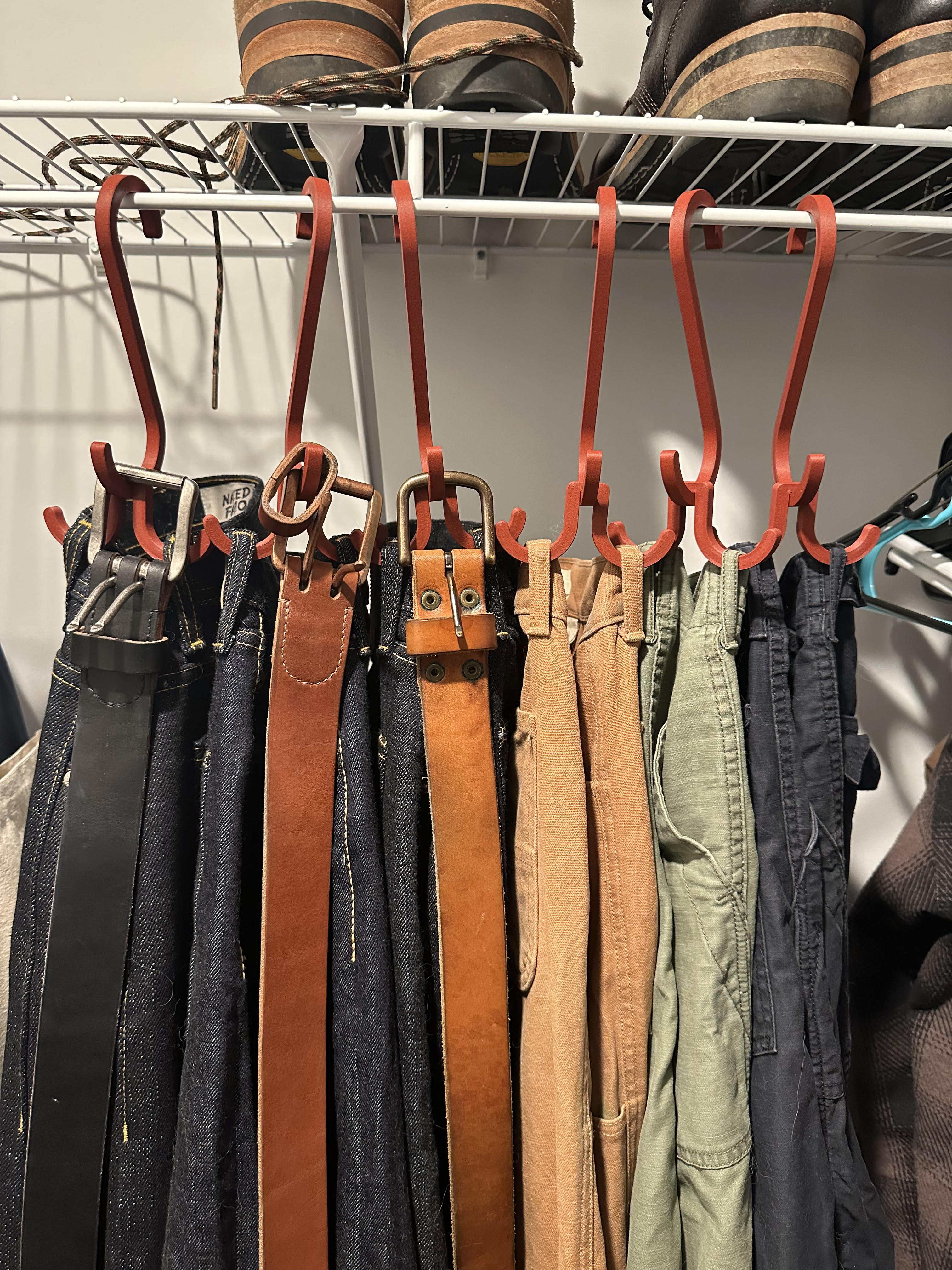 Denim Hook and Belt Holder