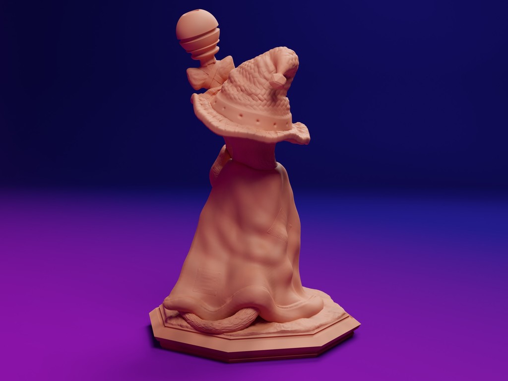 Miniatura 3 do modelo 3D Wizard Cat