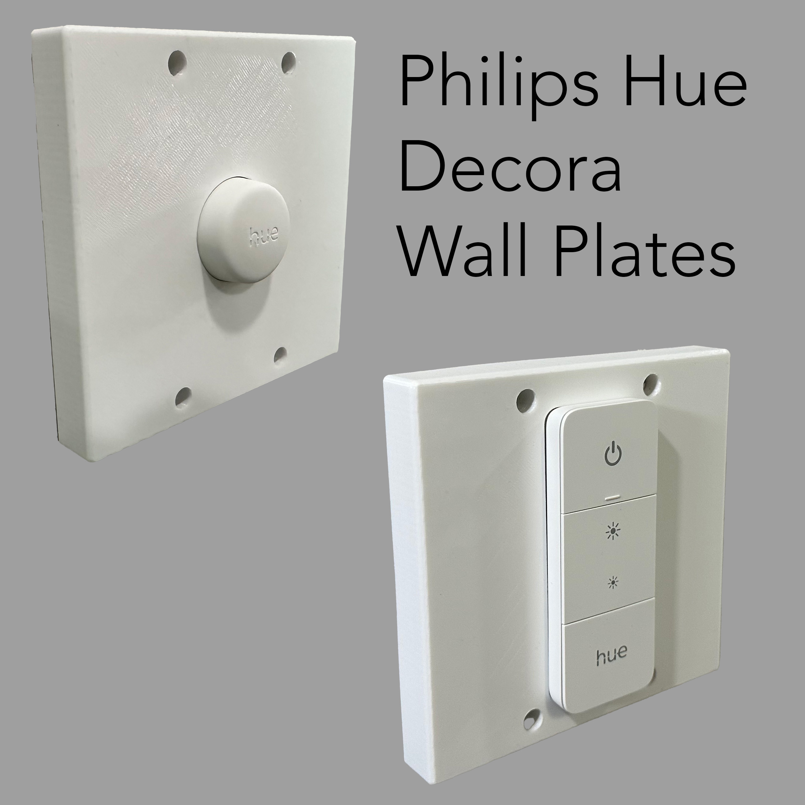 Philips Hue Dimmer Switch and Smart Button Decora Rocker Wall Plate Cover