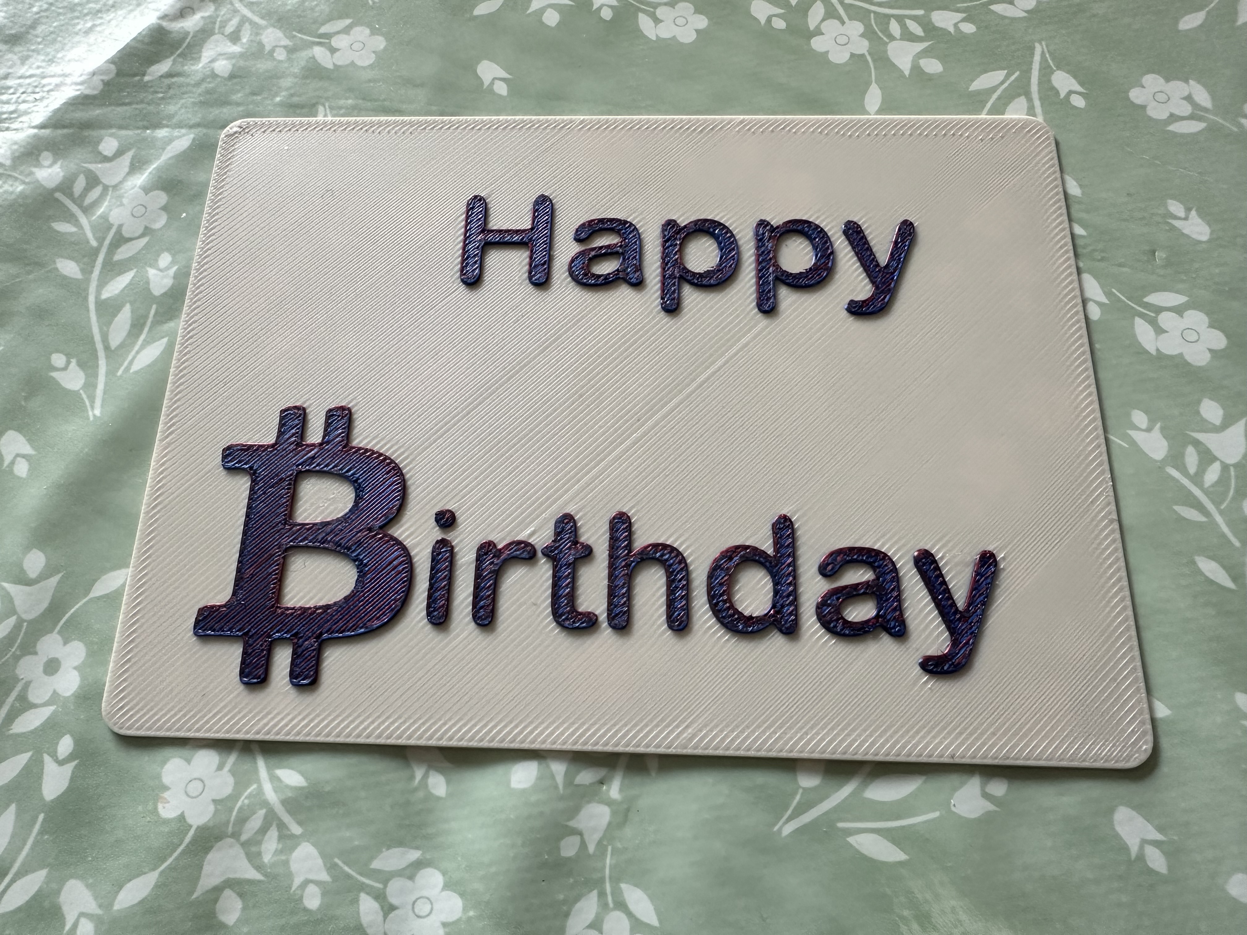 Happy Birtday Bitcoin Card