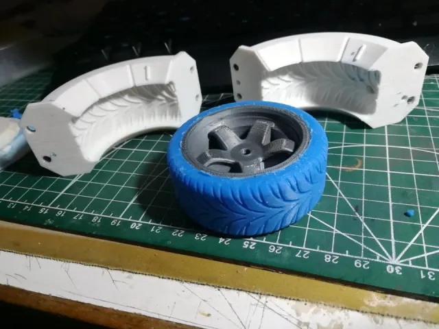 1/10 rc car tire casting mold
