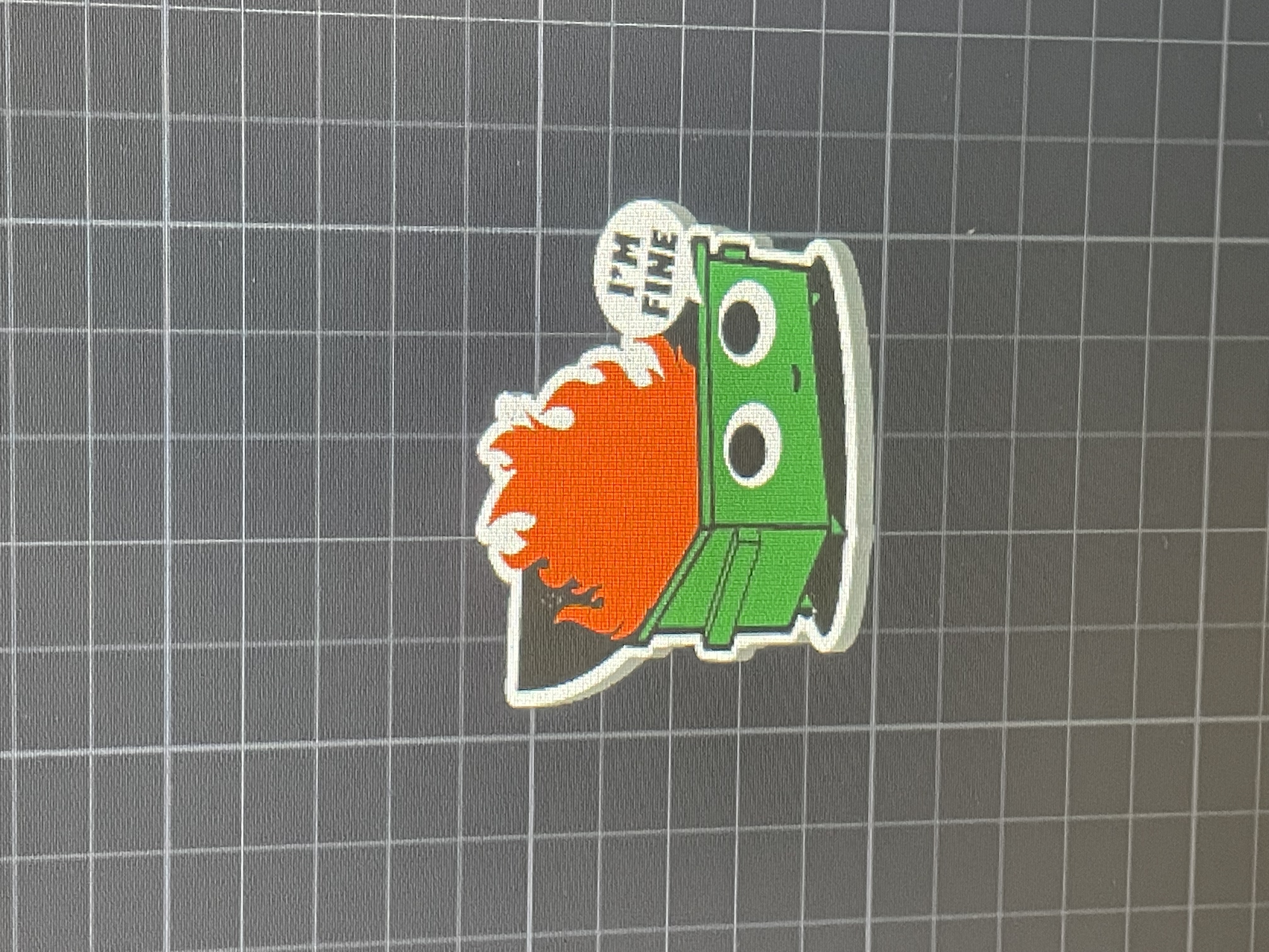 Dumpster fire tag