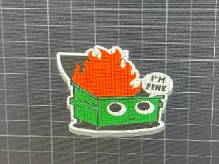 Dumpster fire tag by Izak Gallegos | Download free STL model ...