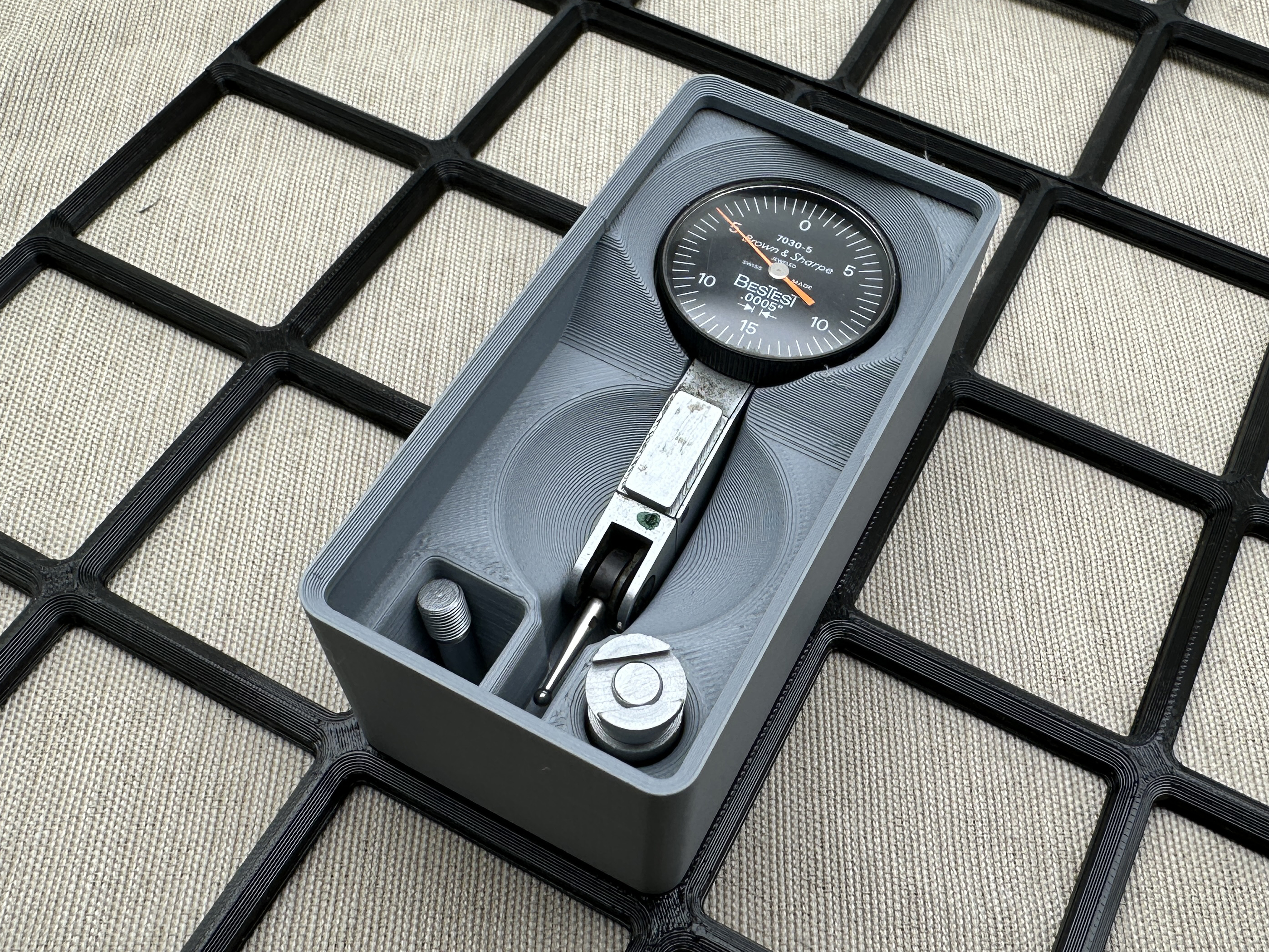 Brown & Sharpe  Dial Test Indicator  .0005" bestest 7030-5 Gridfinity Bin