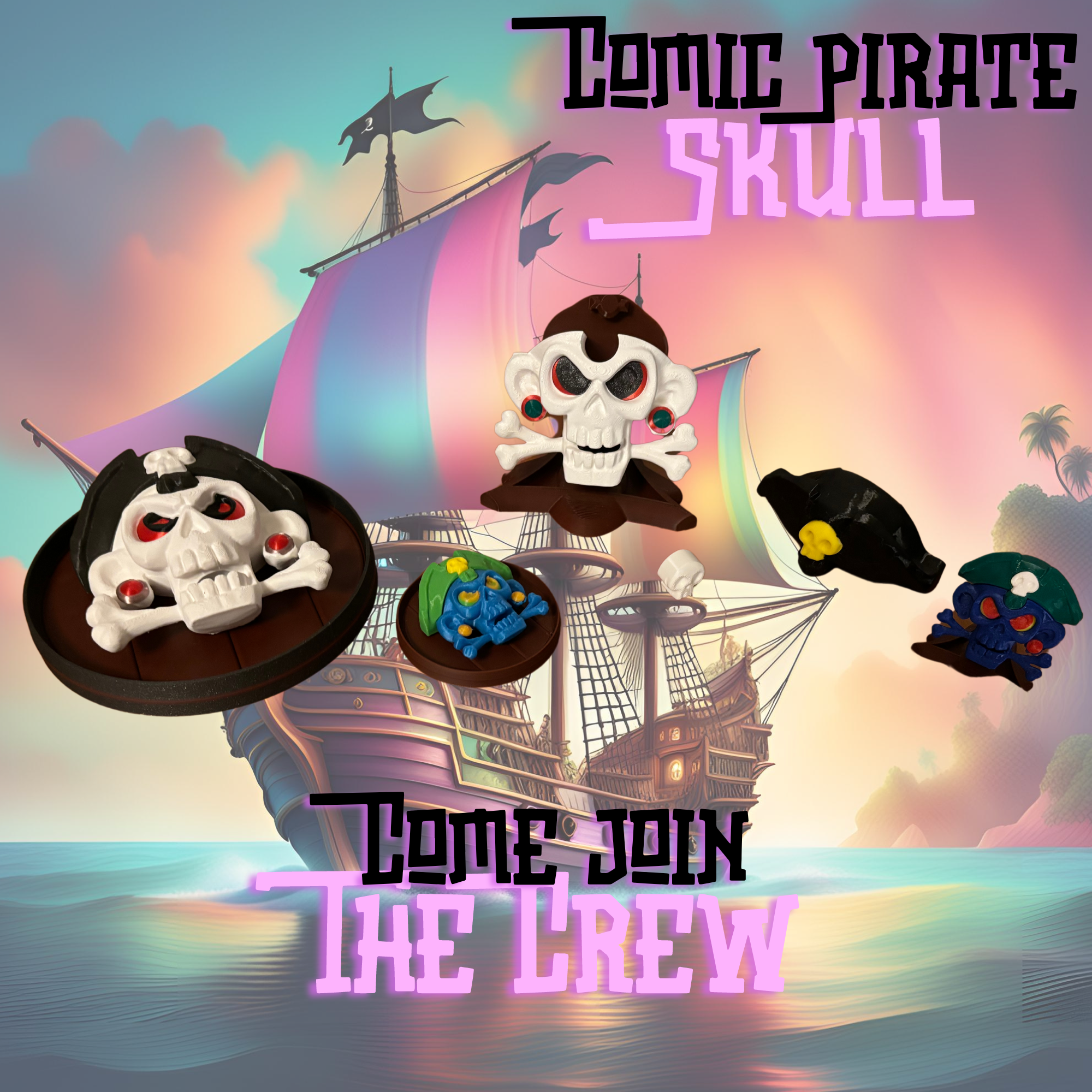 Comic Pirate Skull — miniatura 8
