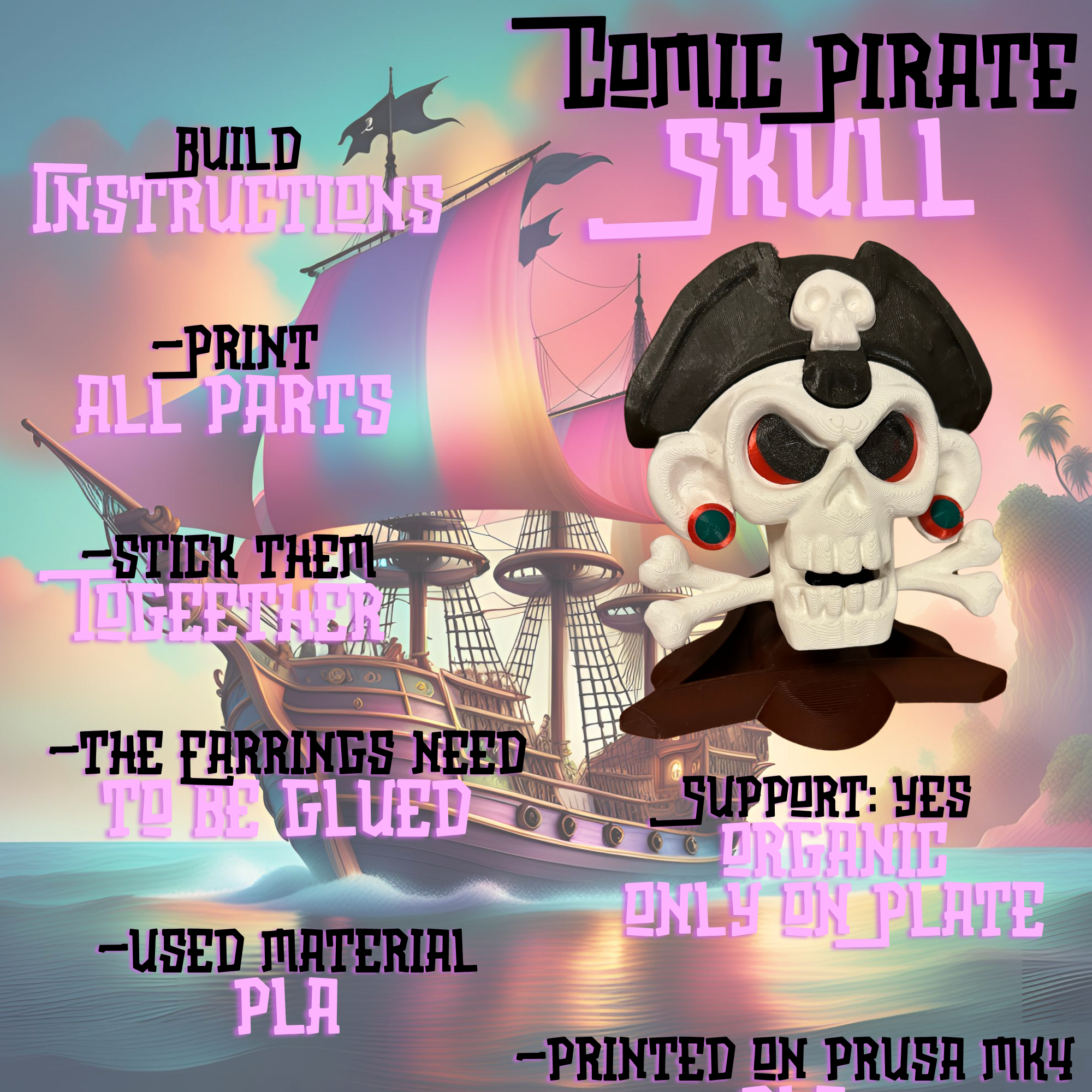 Comic Pirate Skull — miniatura 5