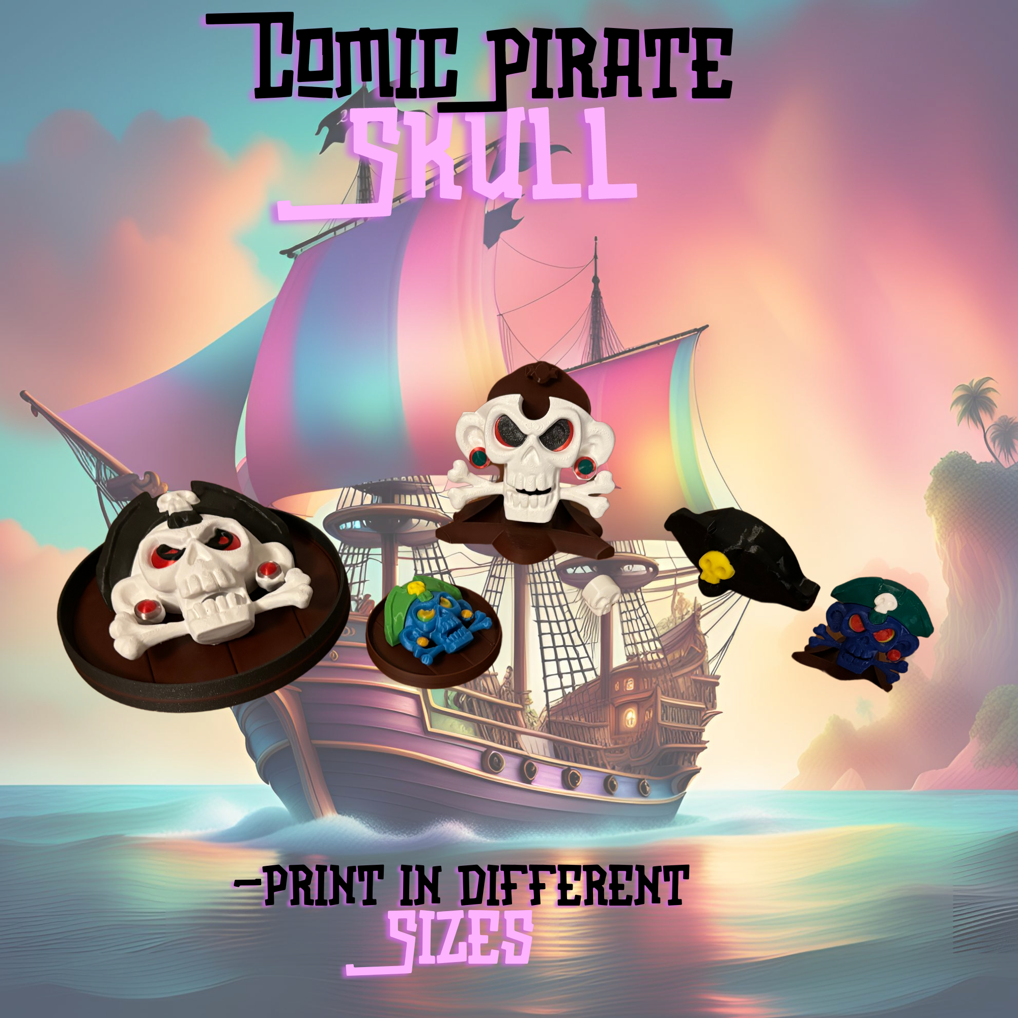 Comic Pirate Skull — miniatura 4
