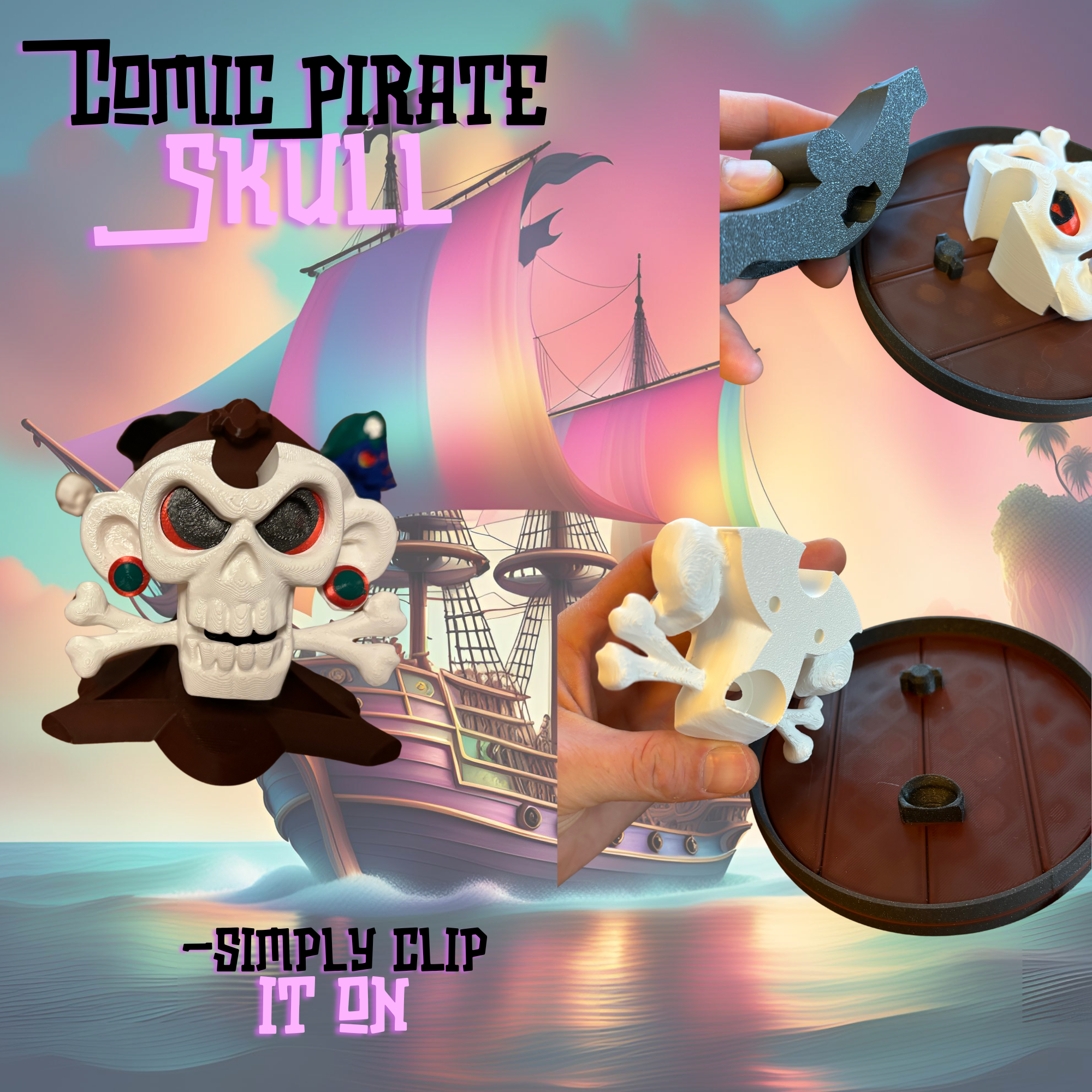 Comic Pirate Skull — miniatura 6