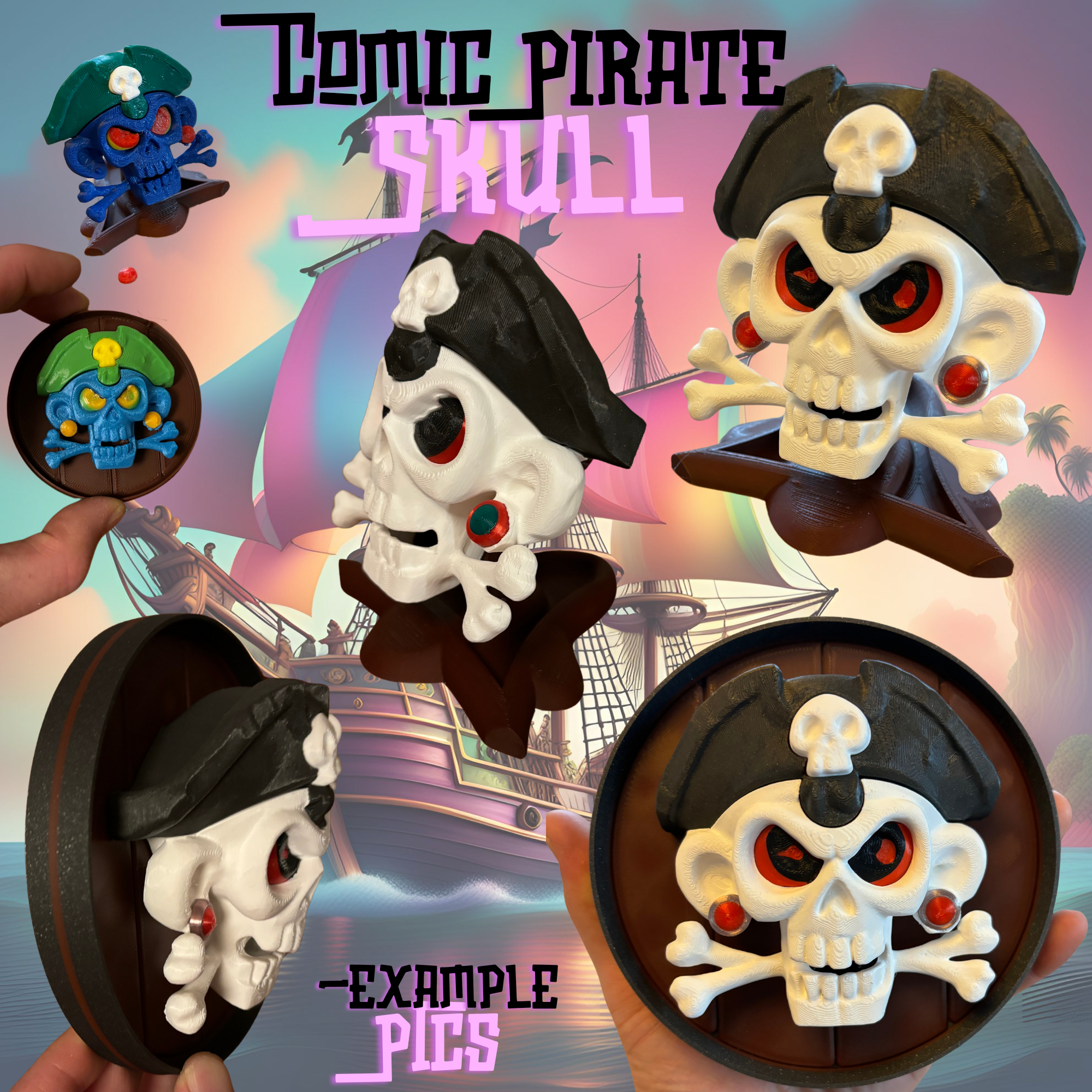 Comic Pirate Skull — miniatura 7