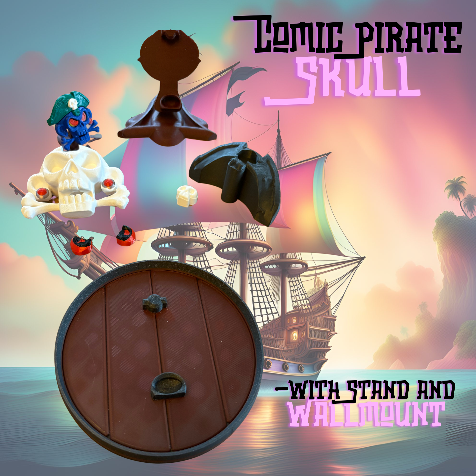 Comic Pirate Skull — miniatura 2
