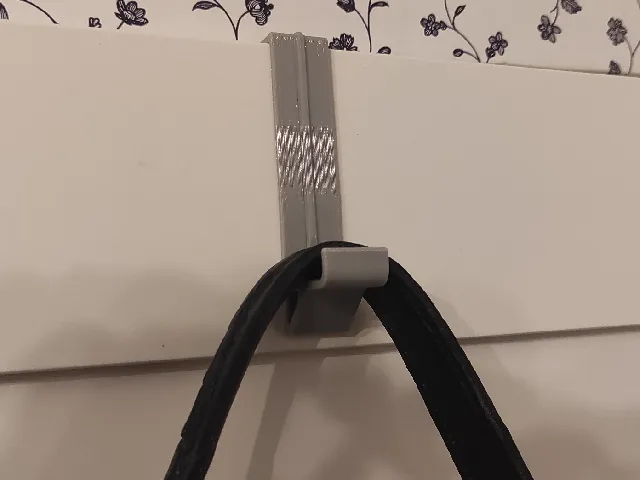 Hook for ikea pax wardrobe door