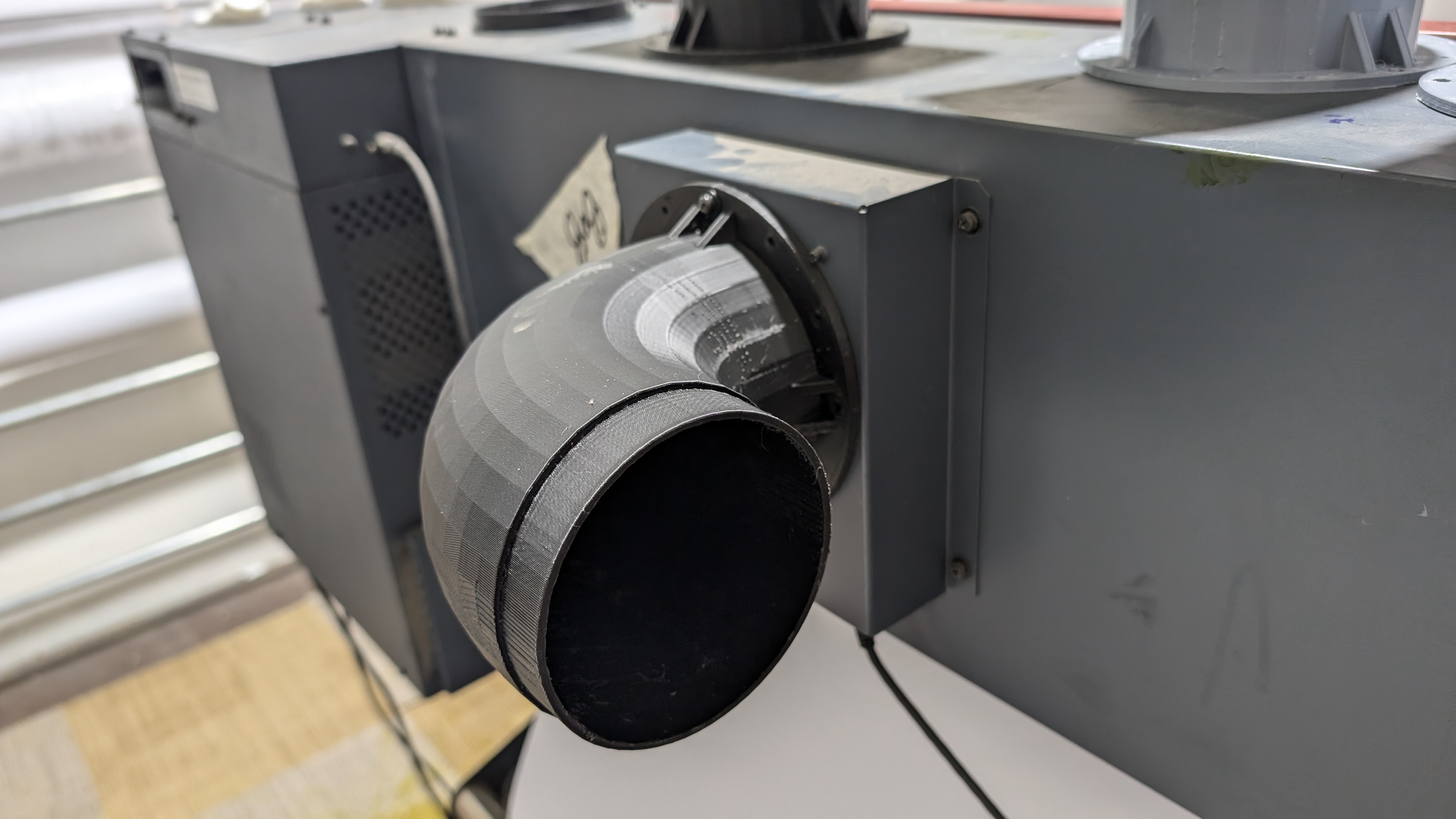 Mimaki fume extraction fitting 100mm V3