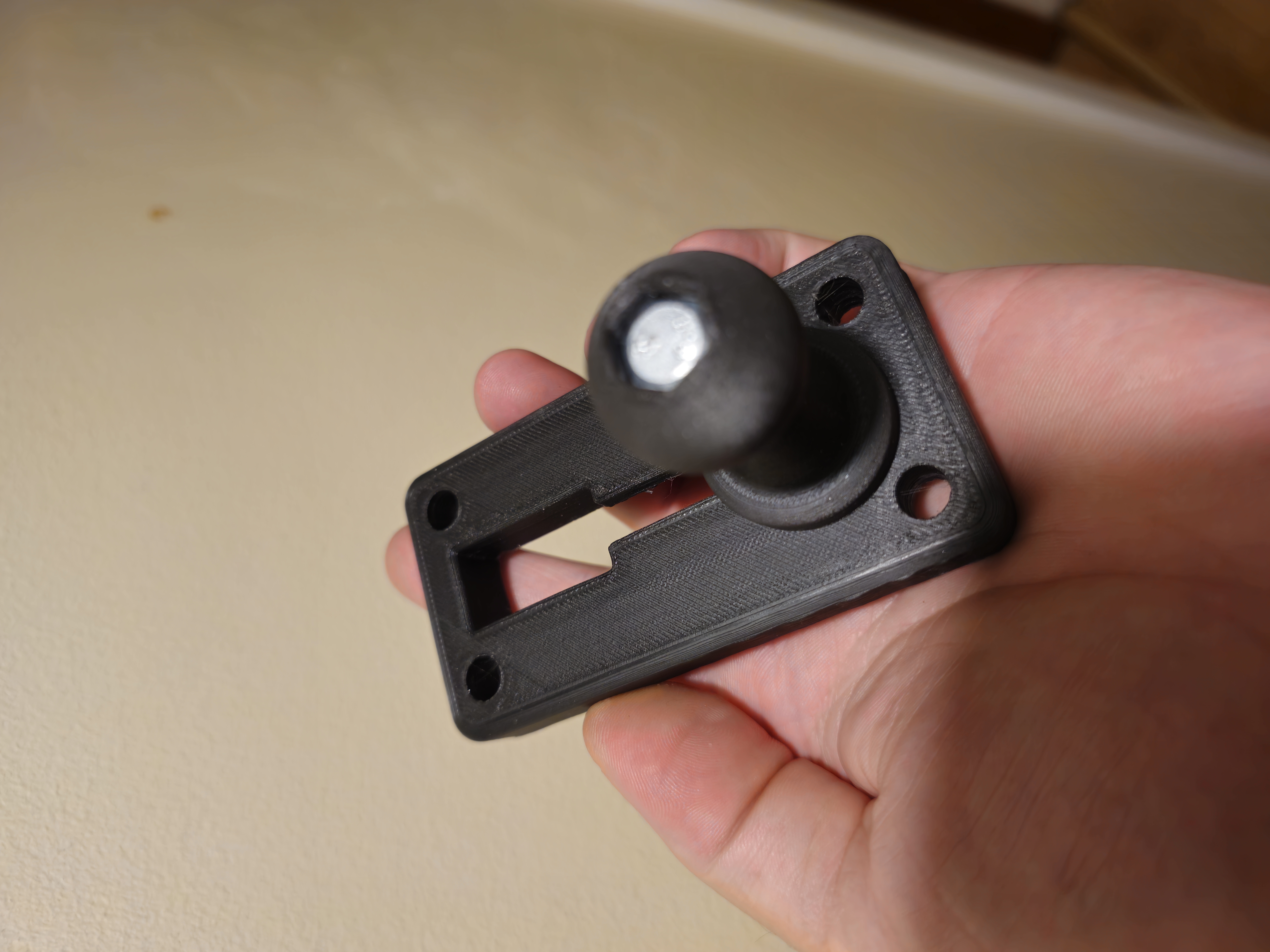 Taller mounting plate for flat surfaces to accommodate 6mm bolts