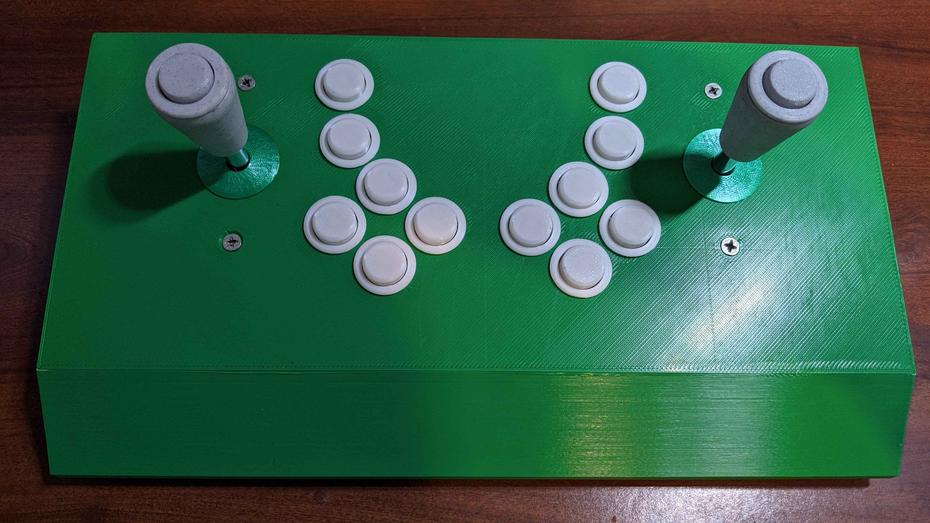 The Prize Winner - 3D-Printed Dual Joystick Arcade Controller