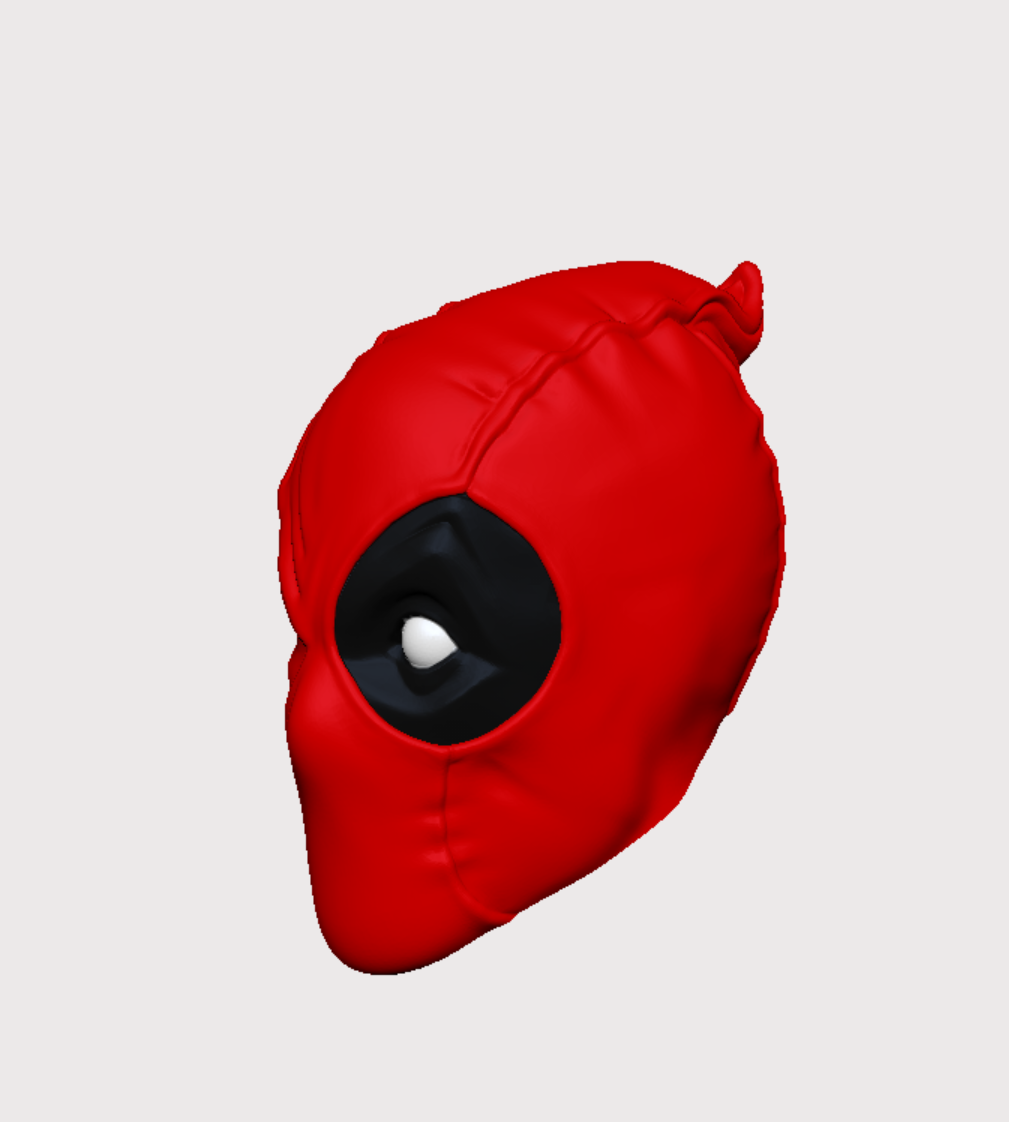 Deadpool head Dummy 13 3D model thumbnail