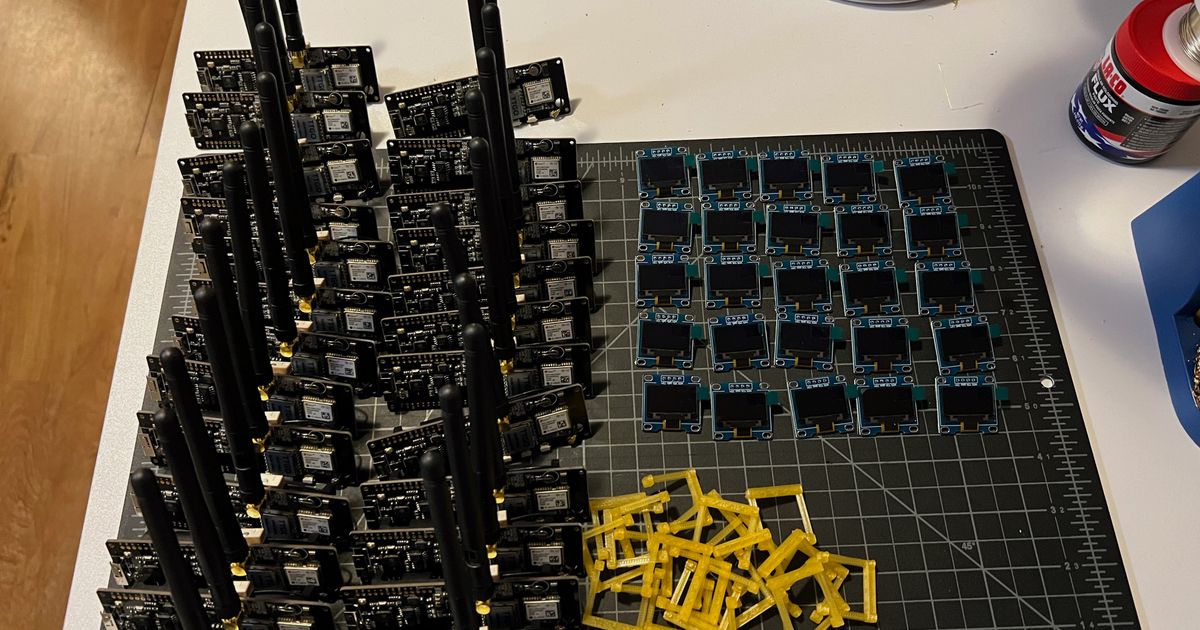 Meshtastic TBeam Screen Soldering Jig by garthvh Download free STL