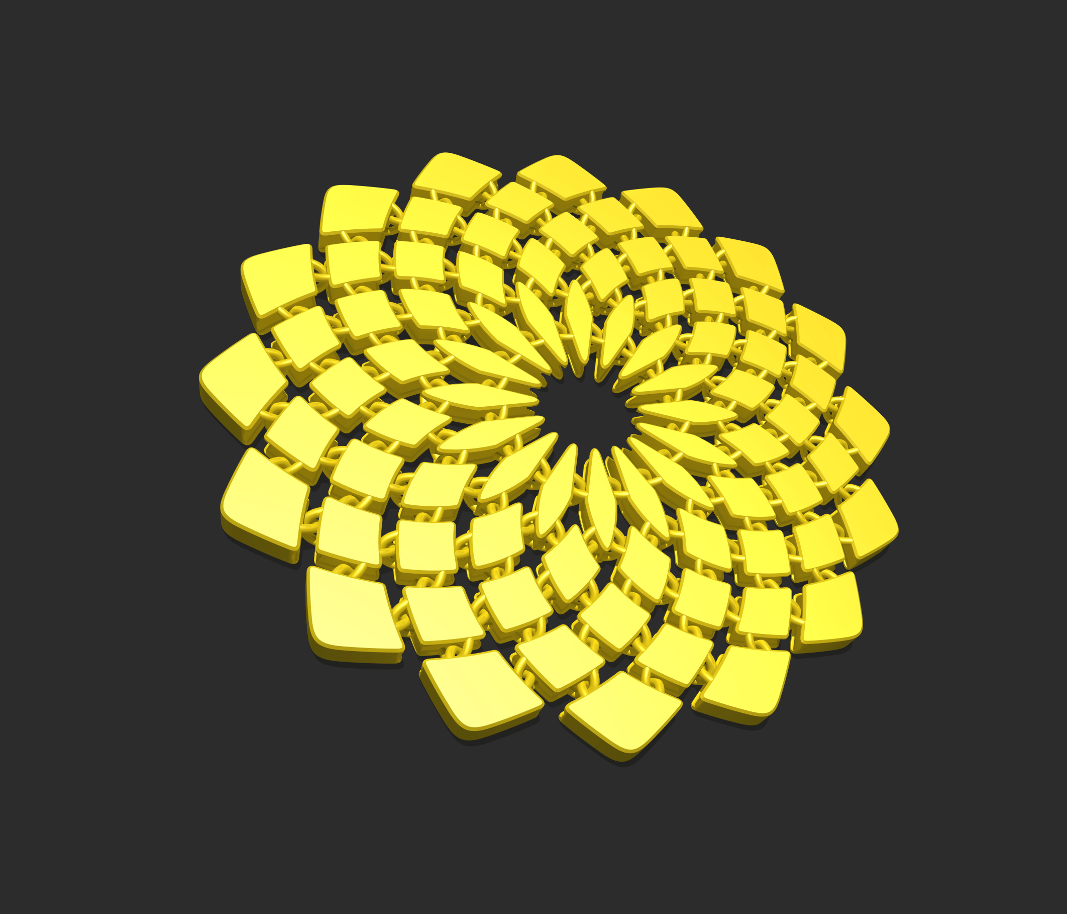Miniatura 3 do modelo 3D Sunflower coaster L