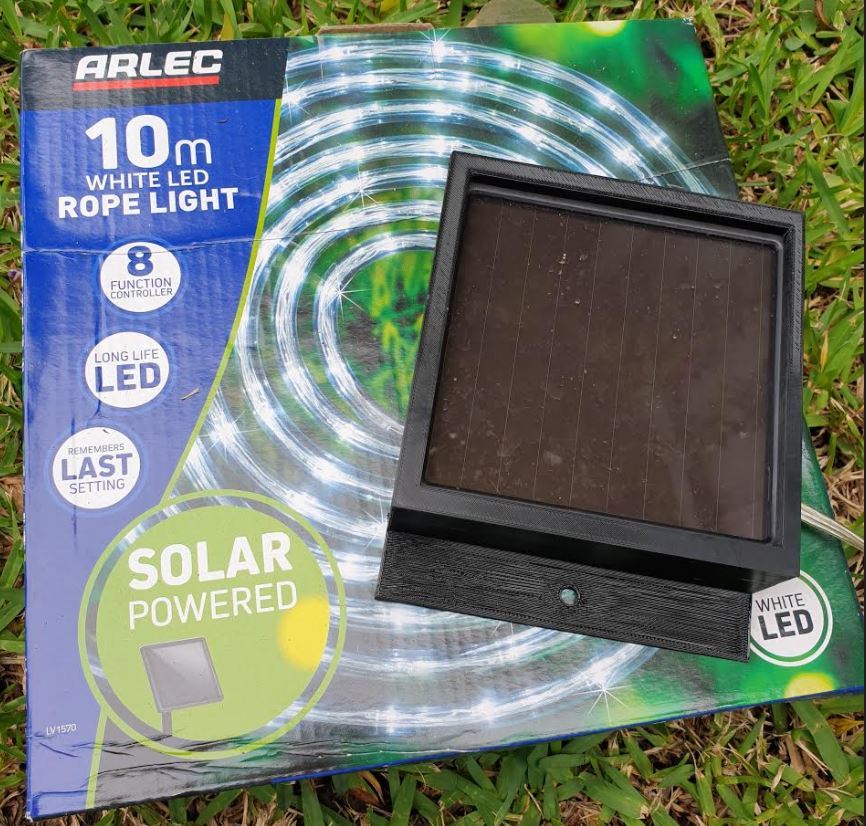 Miniatura 2 do modelo 3D Arlec Rope Light Solar Panel Bracket