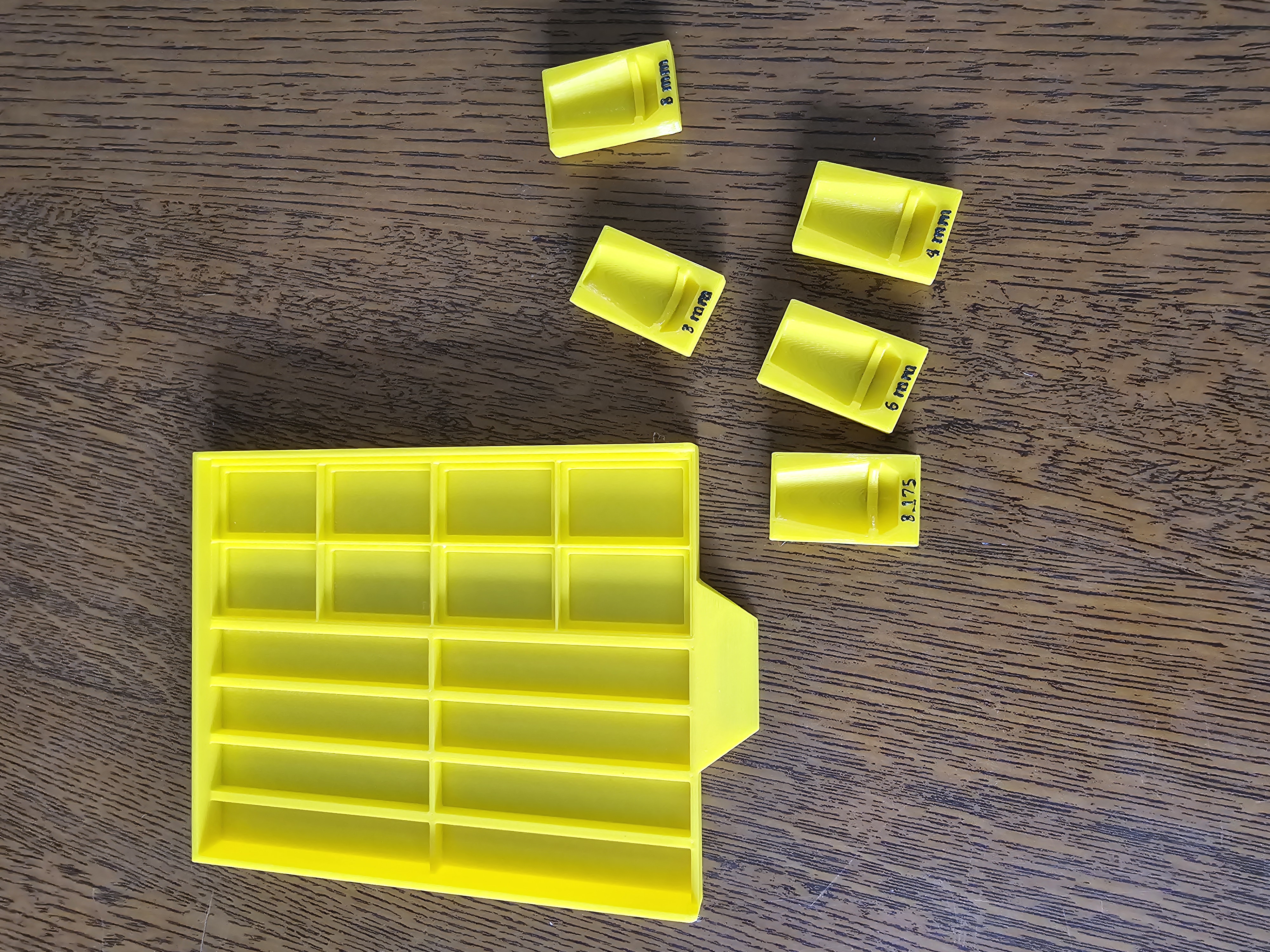 End Mill and ER16 Collet Organizer