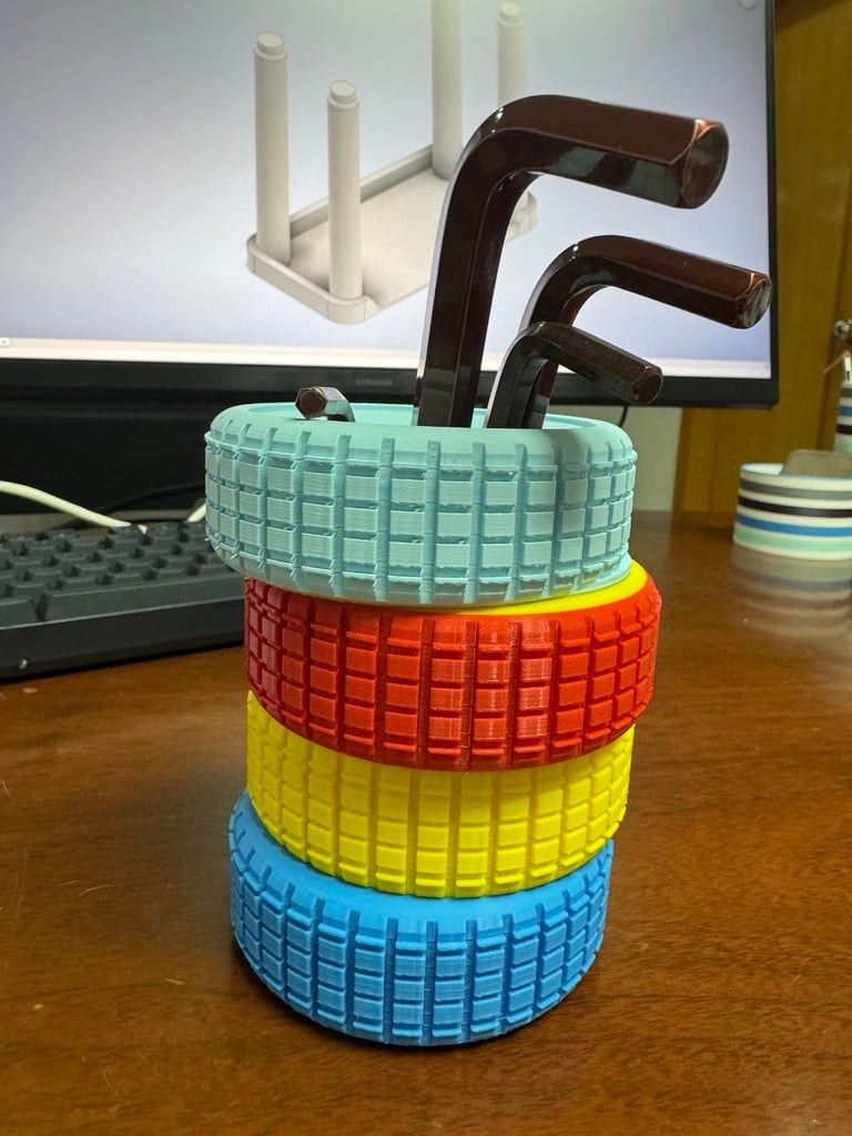 Stacked Wheel Organizer