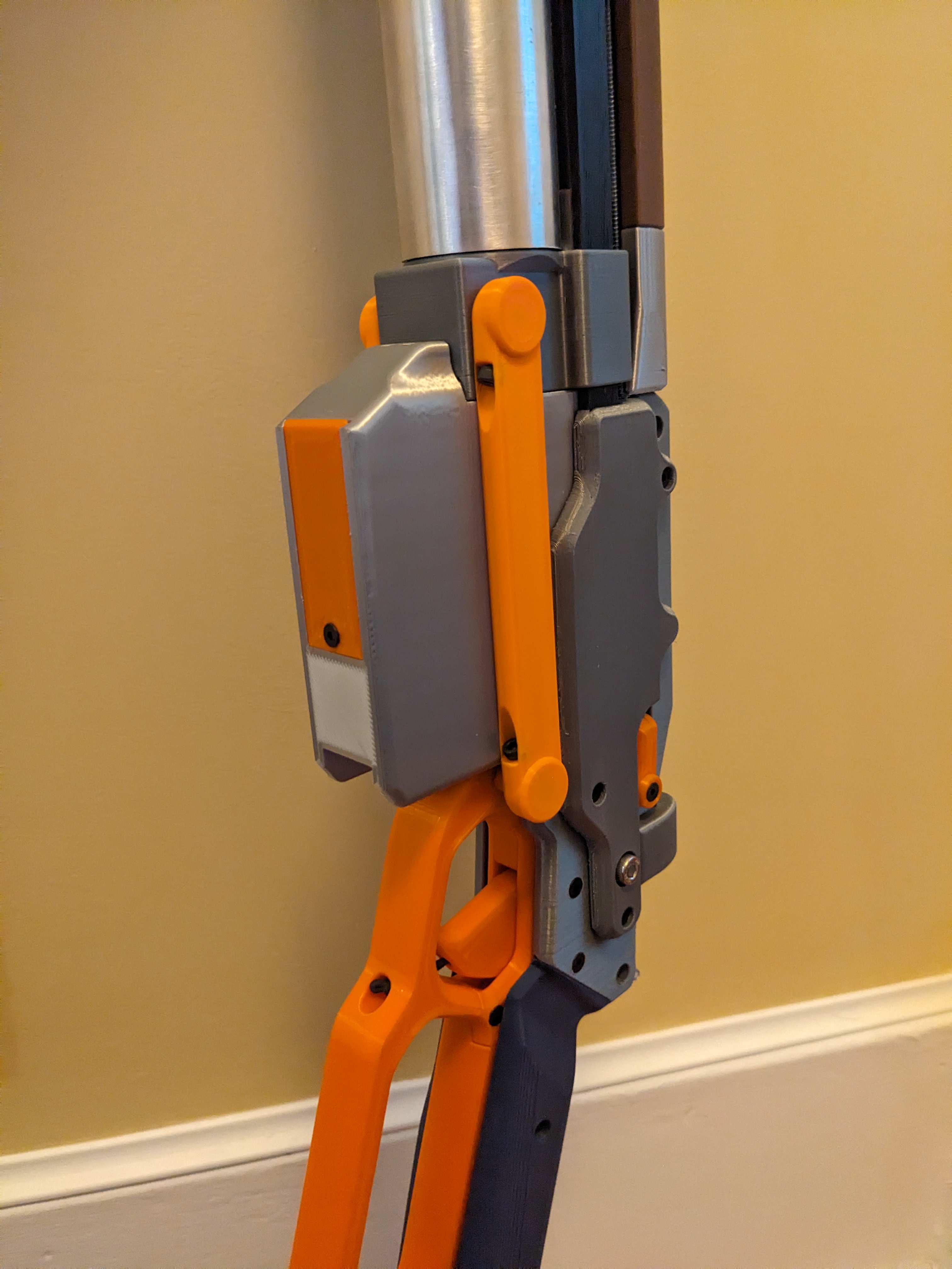 Transfer bar for SLAB blaster