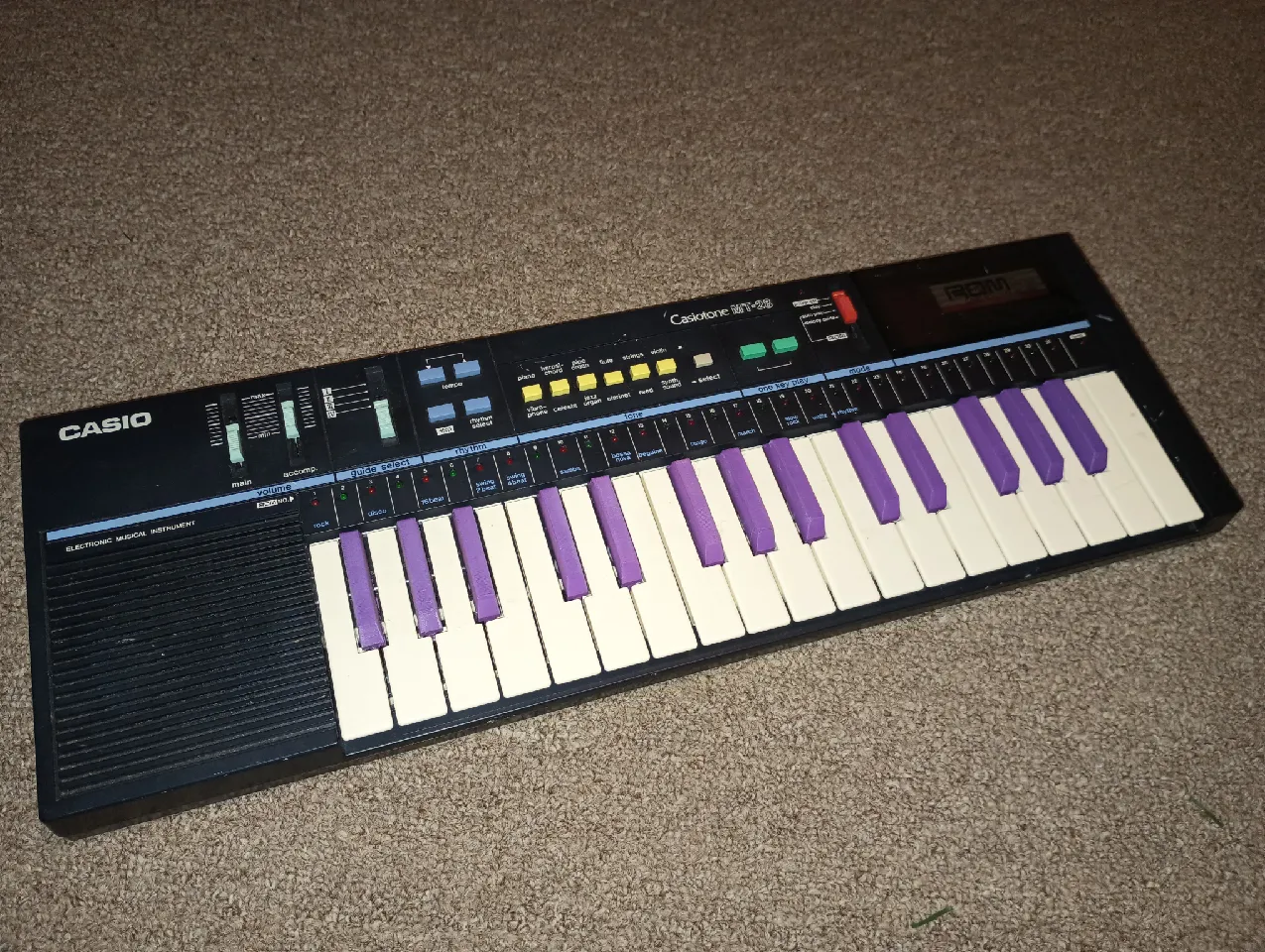 CASIO Casiotone MT-28 電子キーボード ROMパック6本付 CasioTone MT-28 Replacement Black Keys by Inhibit | Download free