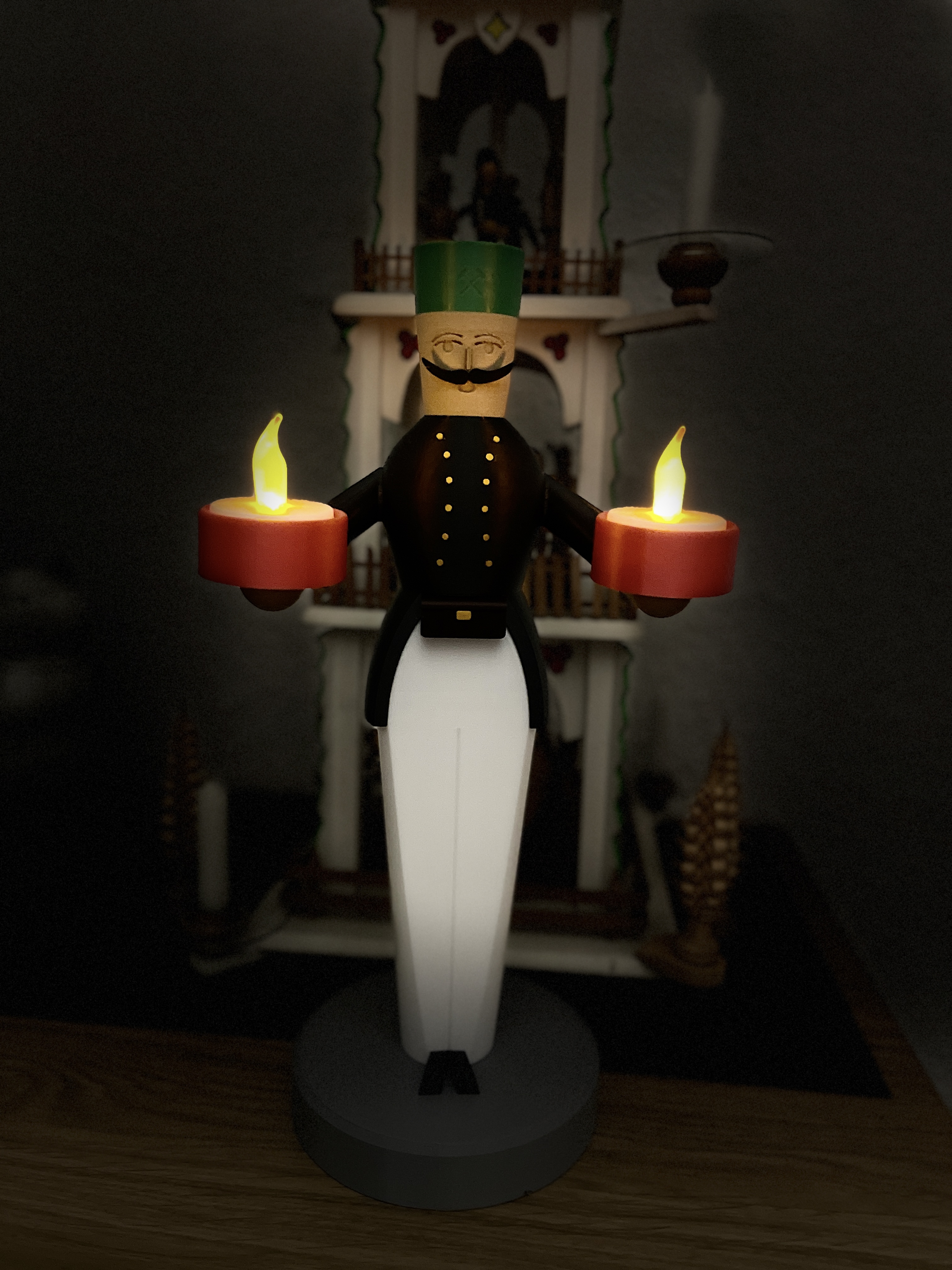 Bergmann (mit LED Teelicht)