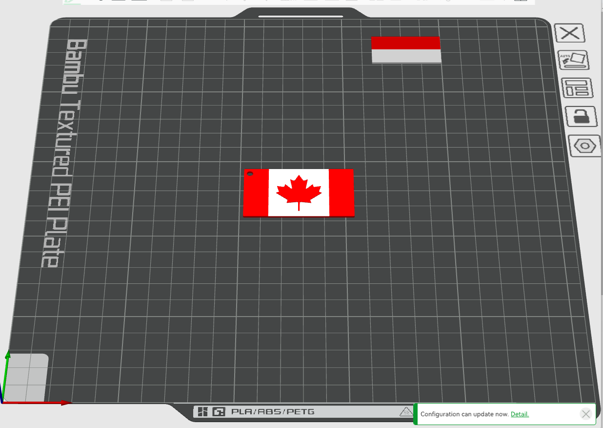 Canada Flag keychain