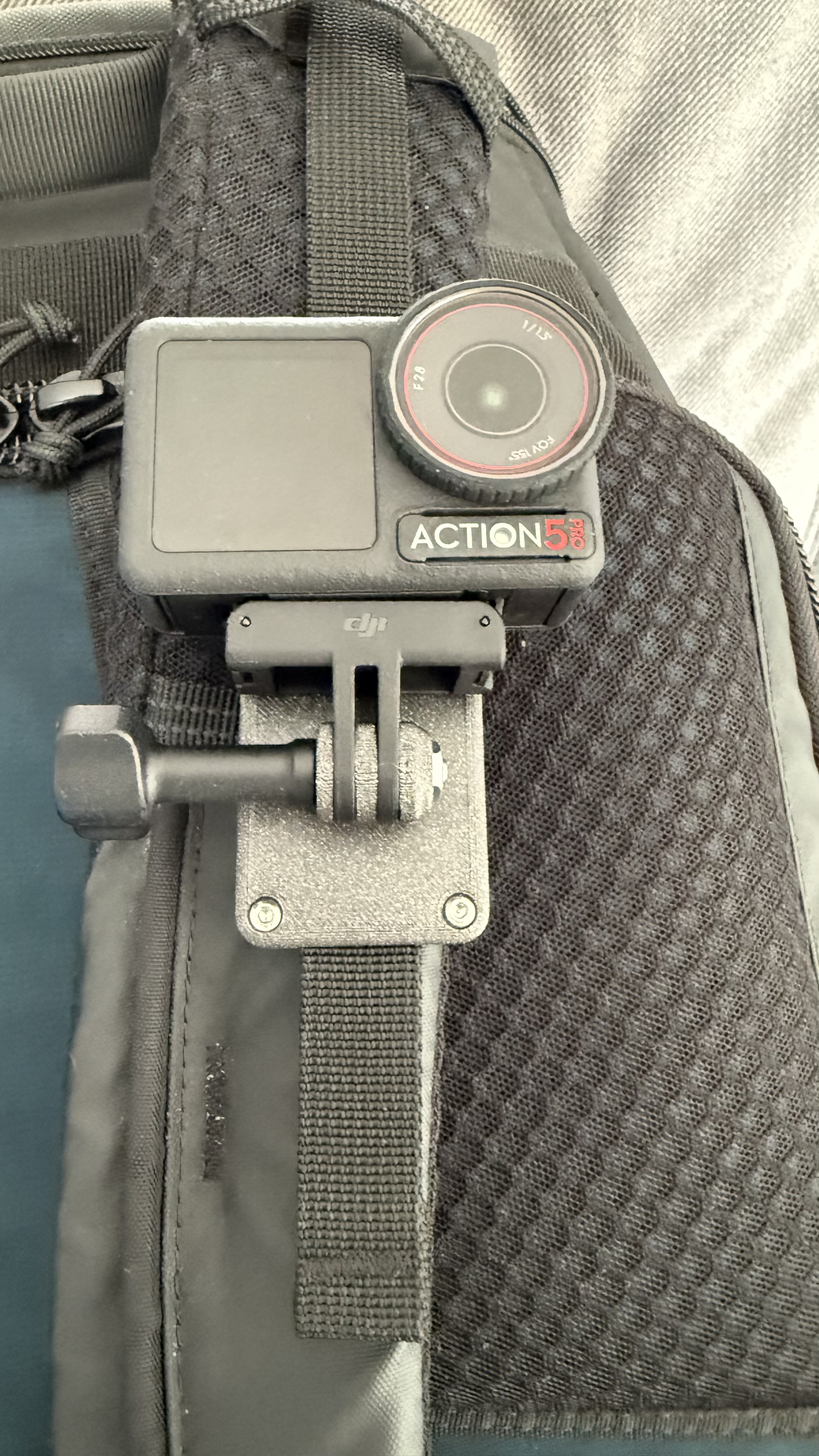 GoPro / DJI action cam backpack mount