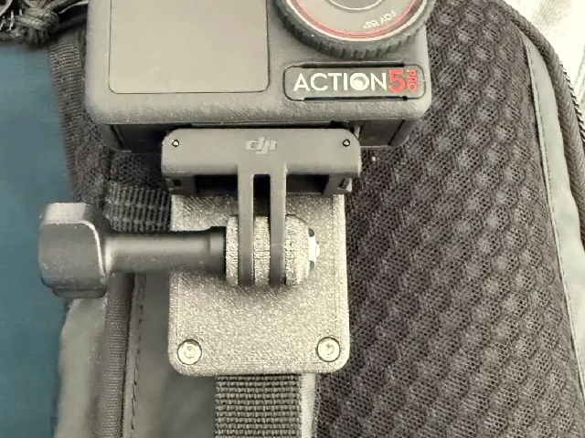GoPro / DJI action cam backpack mount