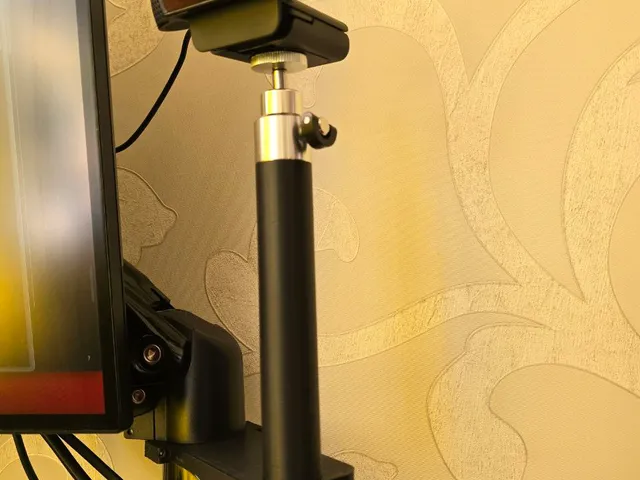 Camere mount for monitor mount