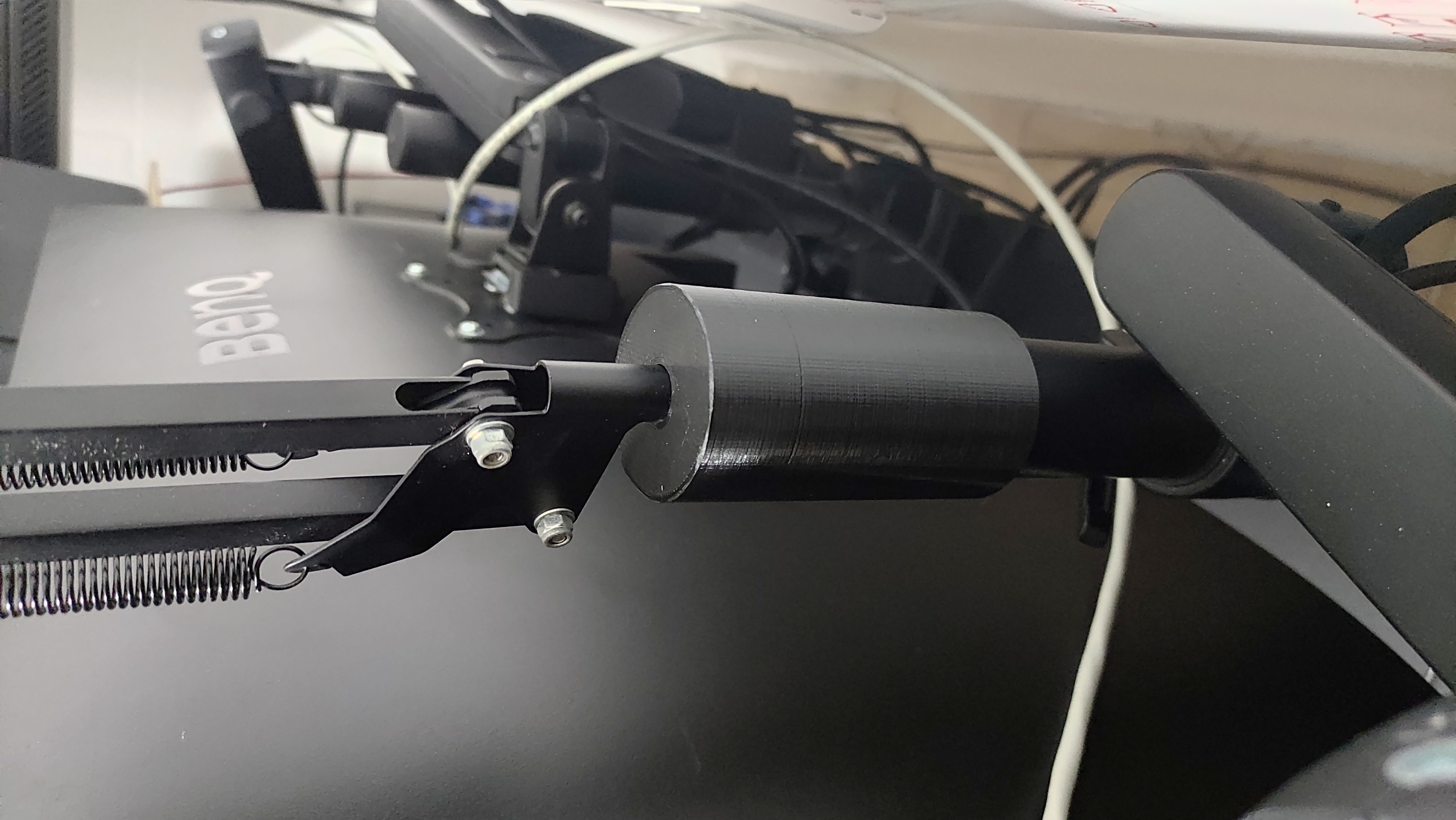 Mic arm adapter for screen arms