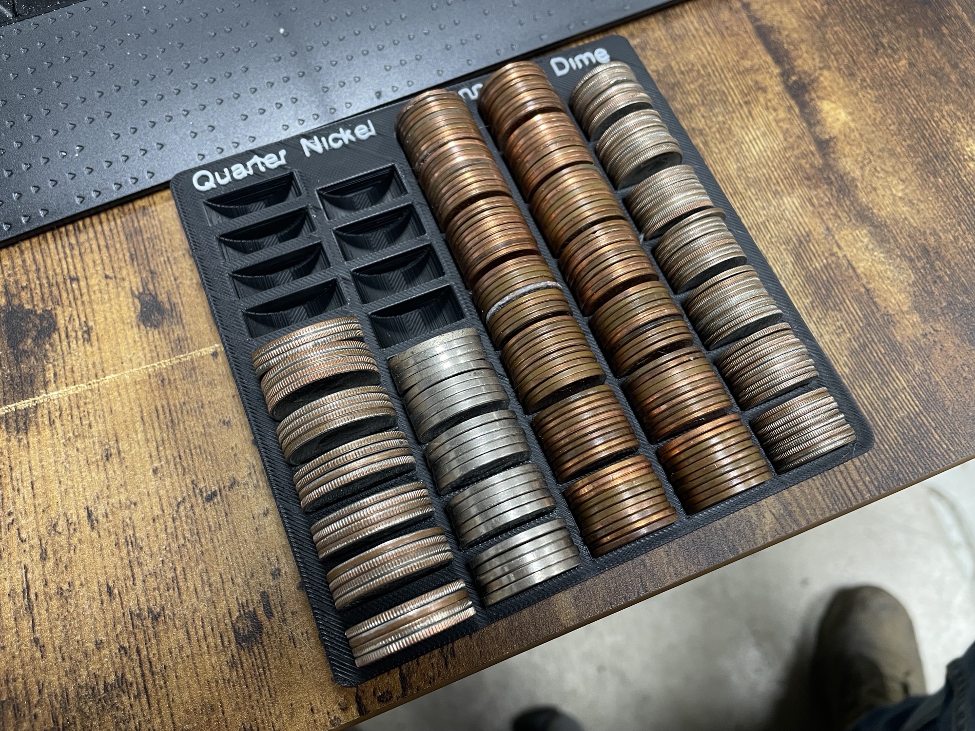 Gridfinity Coin Sorter for US Coins 3x3x2