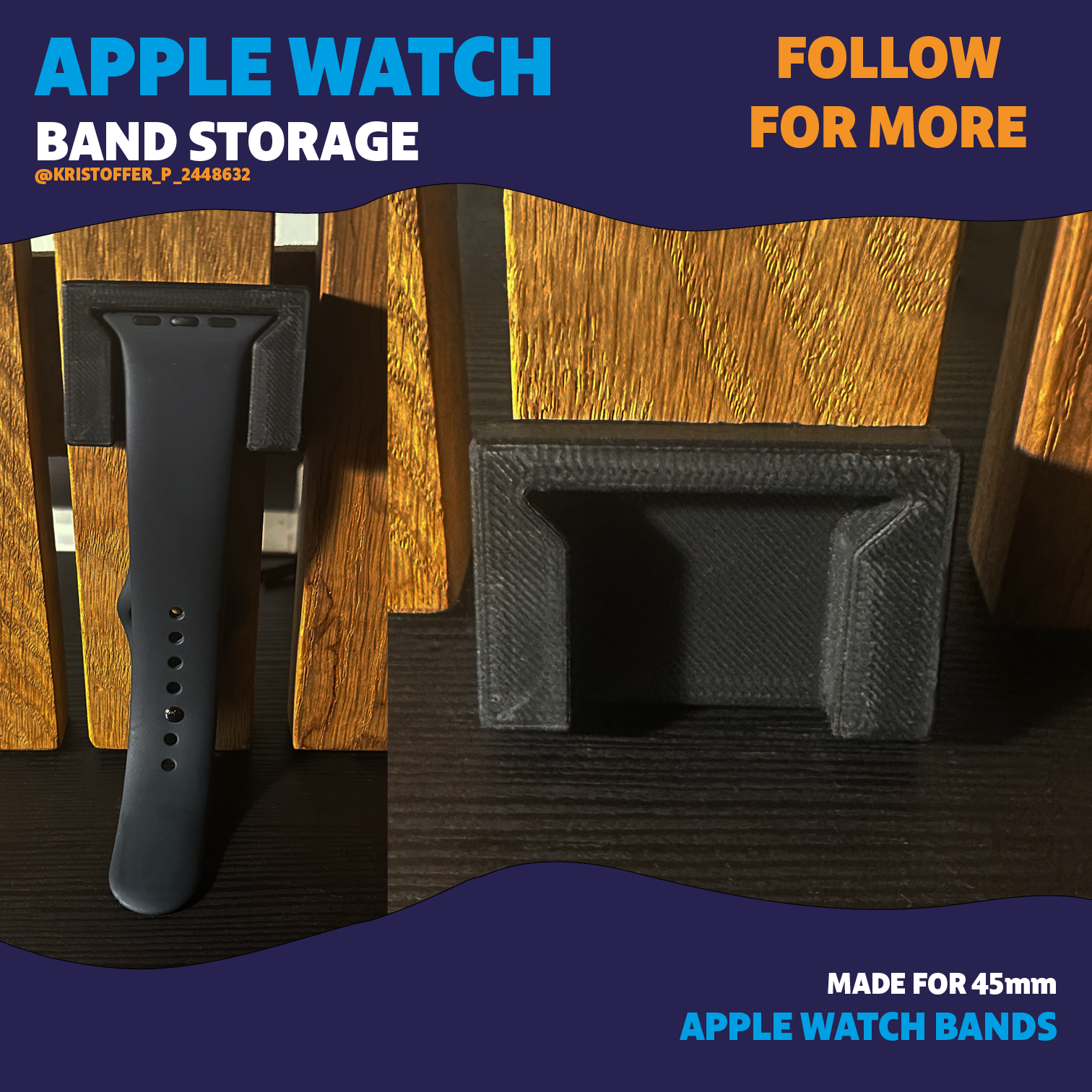 Apple Watch 45mm Band Holder