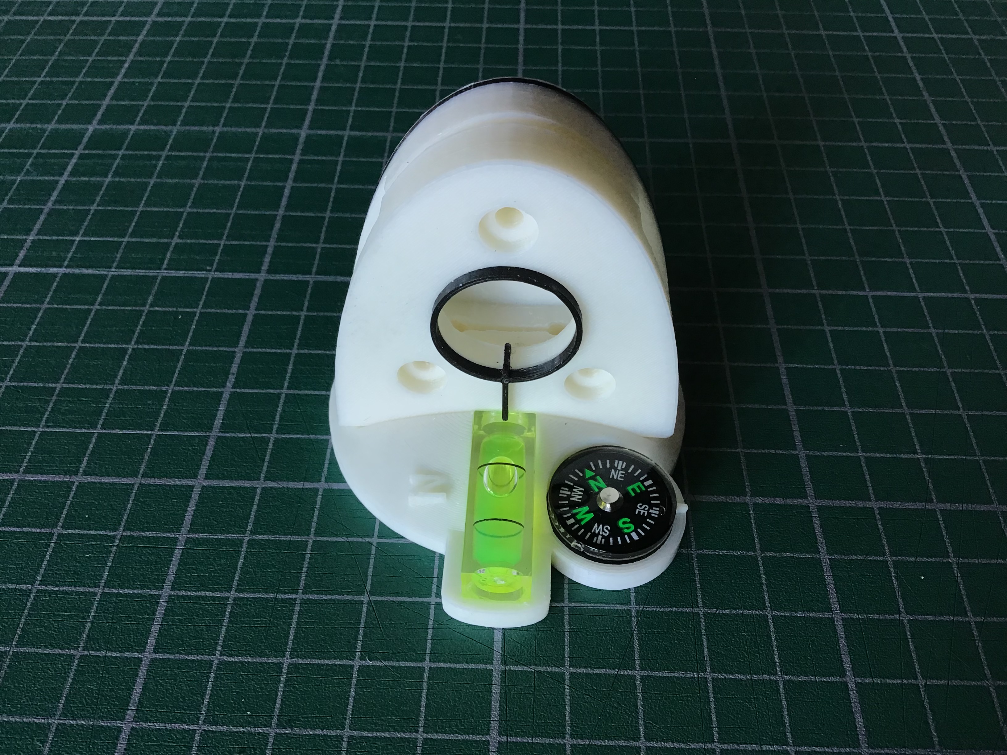 Heliochronometer Sundial Mount for Head Leveling Base or Tripod Ball 3D model thumbnail