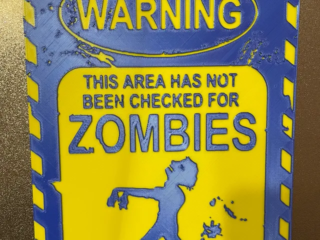 Warning Sign - Zombie Area