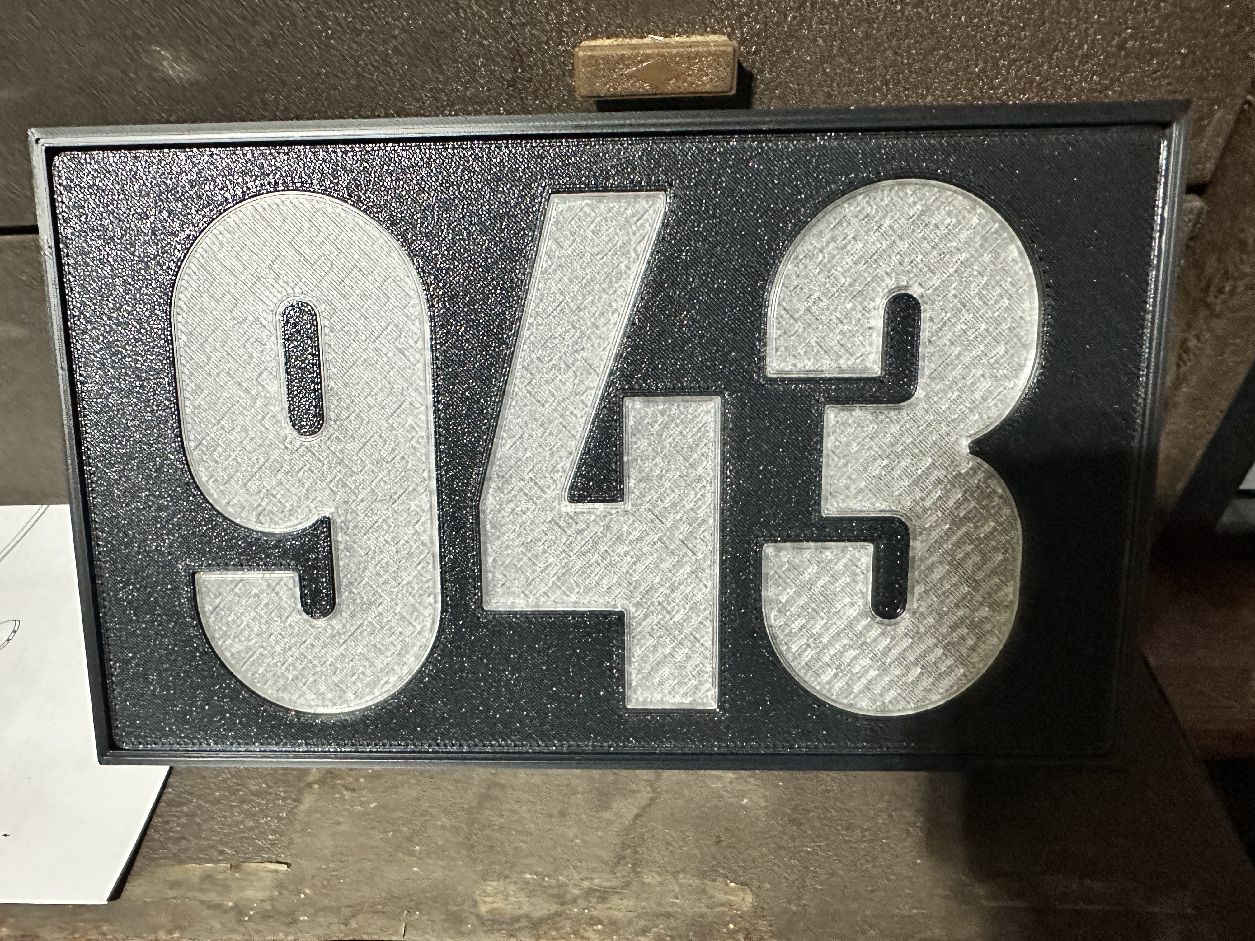 Street address or LED sign