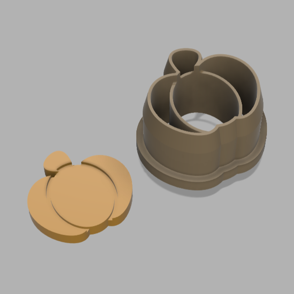 Polymer clay cutter | mini pumpkin stud earrings