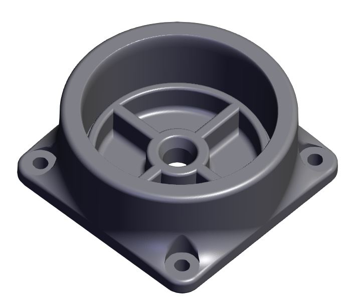 Table leg mounting plate Table leg mounting block  60 mm leg 1 mm wall