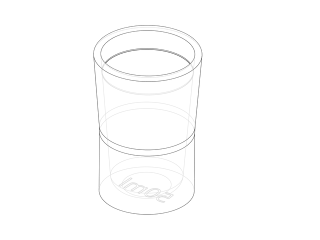 Bar Jigger 50ml + 25ml