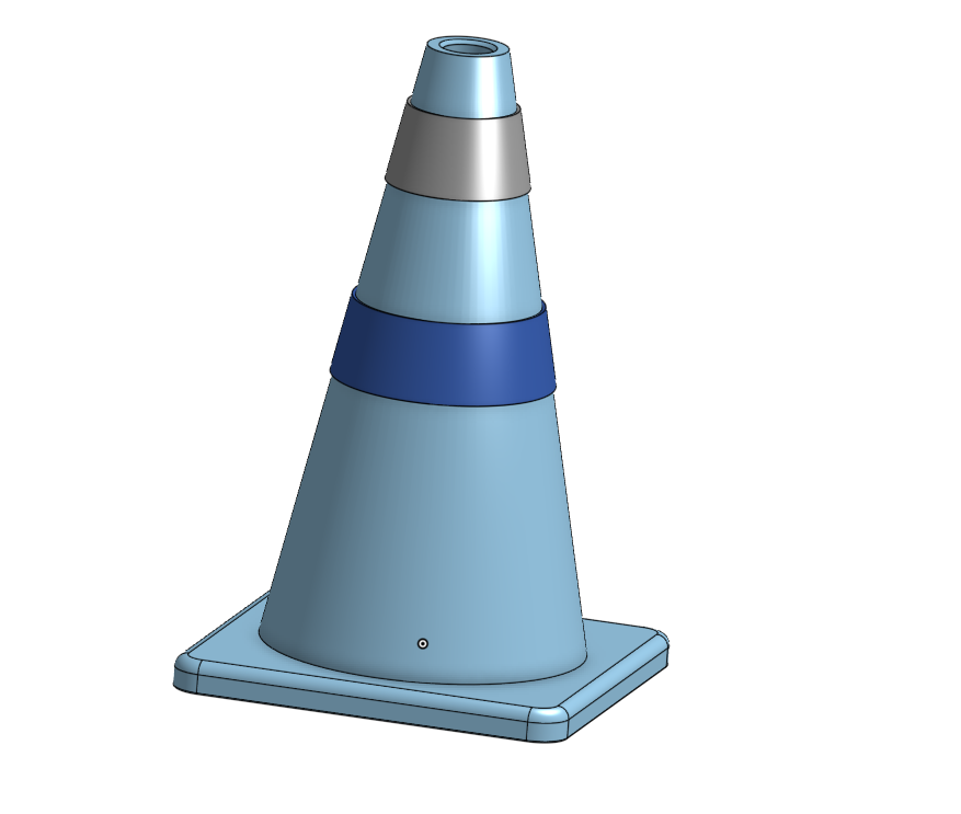 Mini traffic cone 75mm