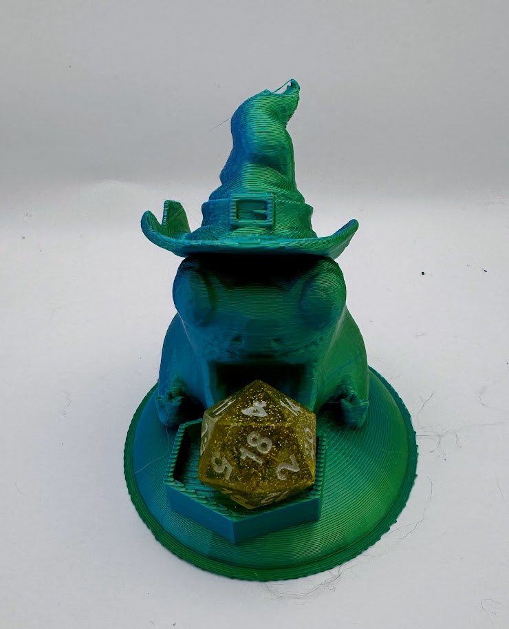 Frog Wizard Dice Guardian Dice Stand