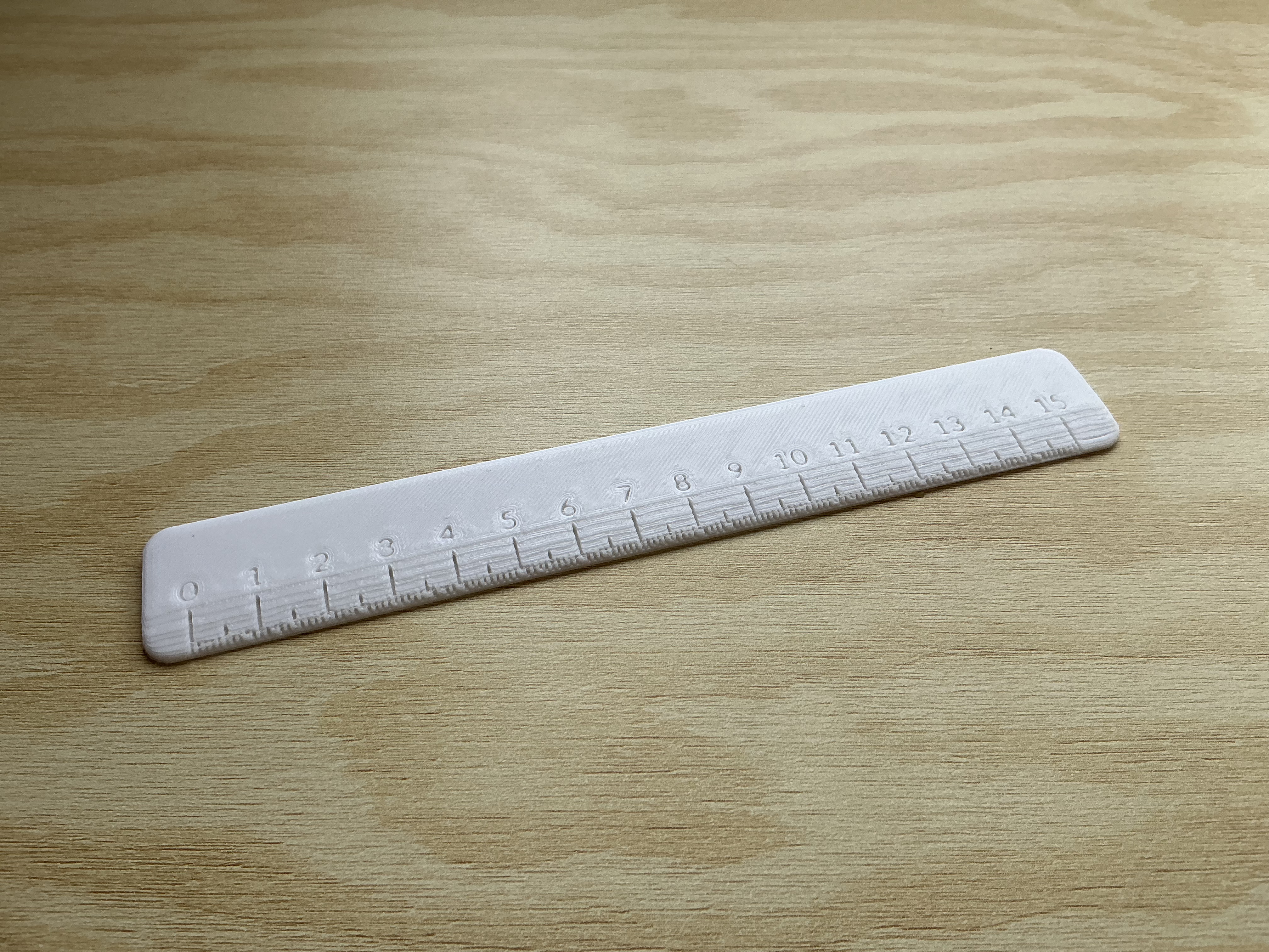 Ruler 15cm/15mm (Easy to Print, High Speed compatible)