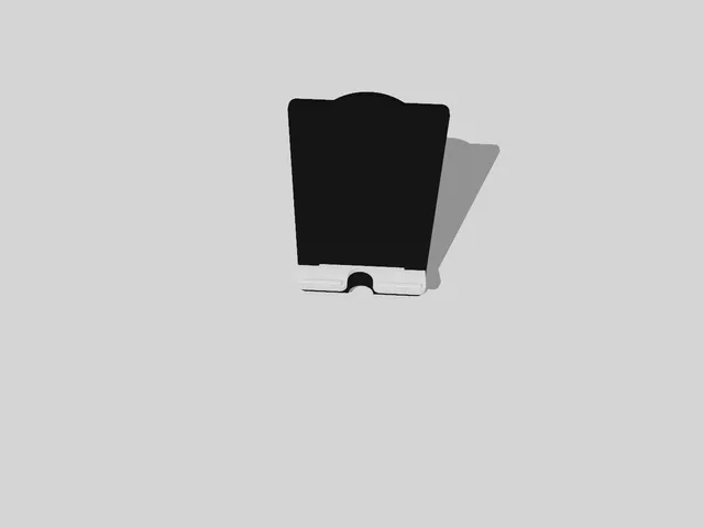 simple two piece phone holder with cord cutout