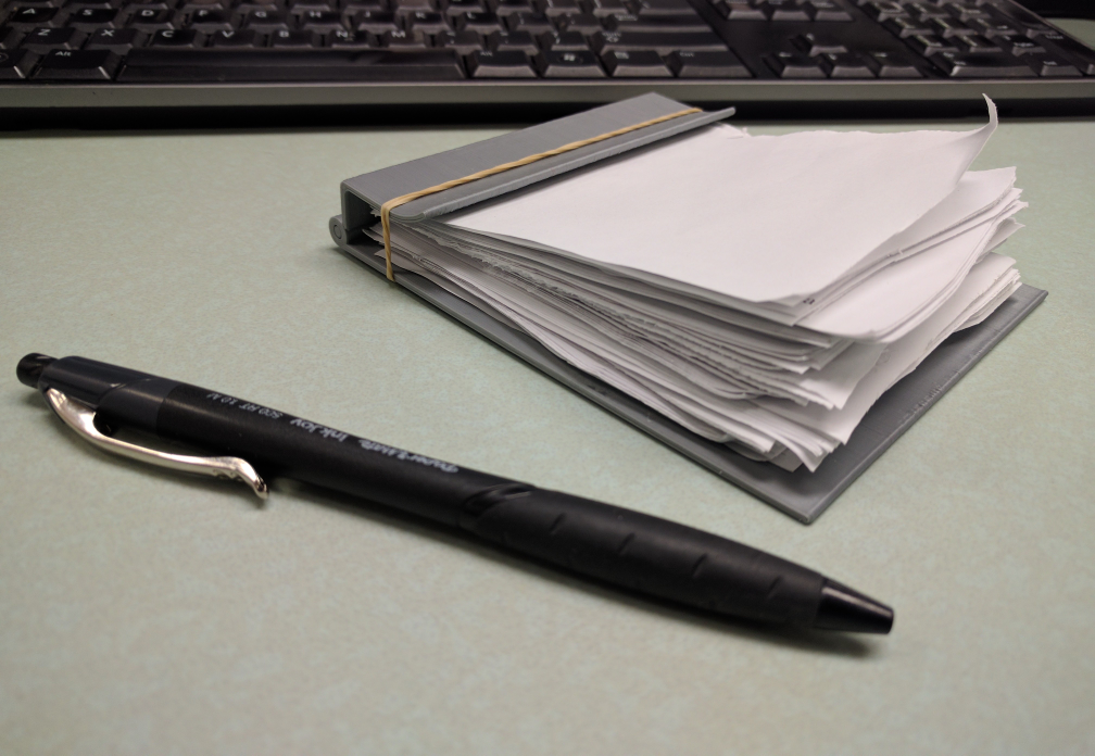 Scrap Paper Notepad Holder