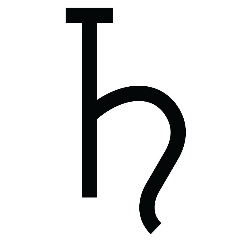 Saturn astronomical symbol / Astronomický symbol Saturna