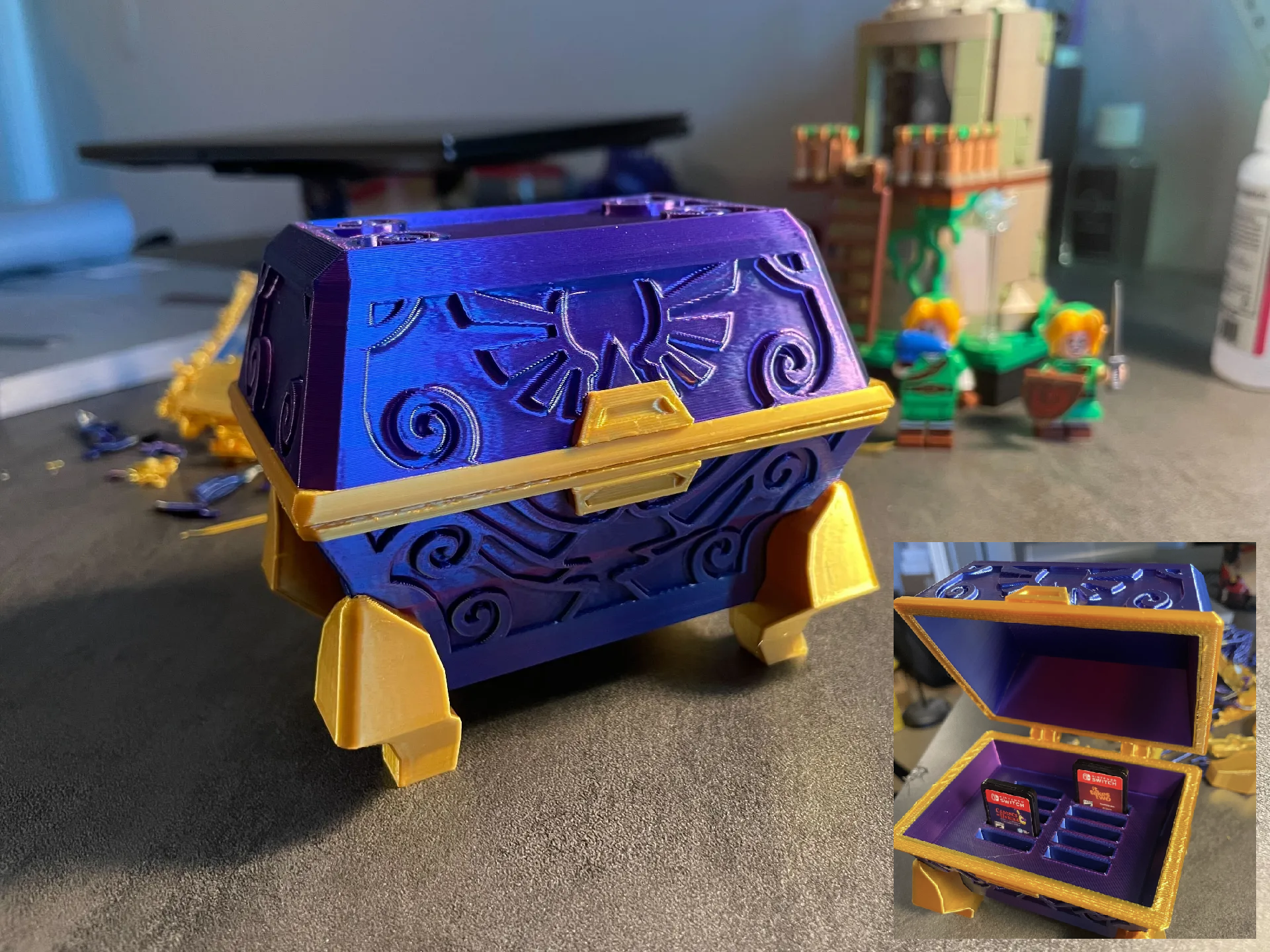The Legend of Zelda: Skyward Sword Goddess Chest with Removable Switch Cartridge Case MMU