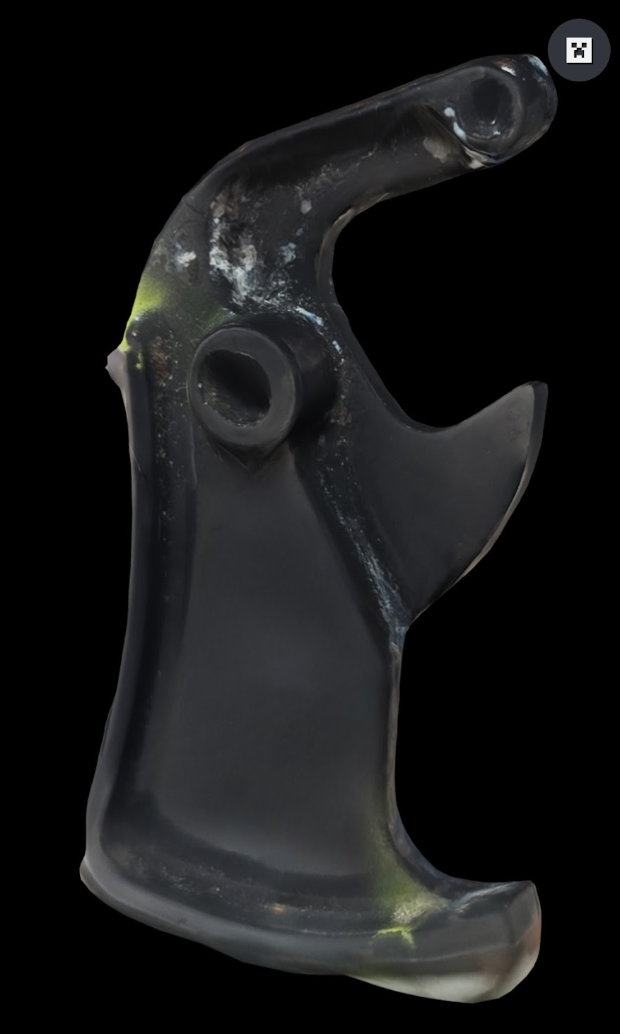 3D Scanned Chainsaw Trigger
